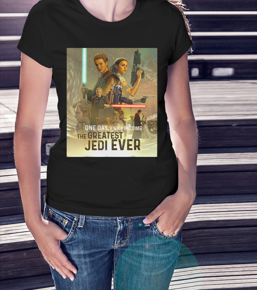 Star Wars Celebration Attack Of The Clones One Day I Will Become The Greatest Jedi Ever T-Shirt