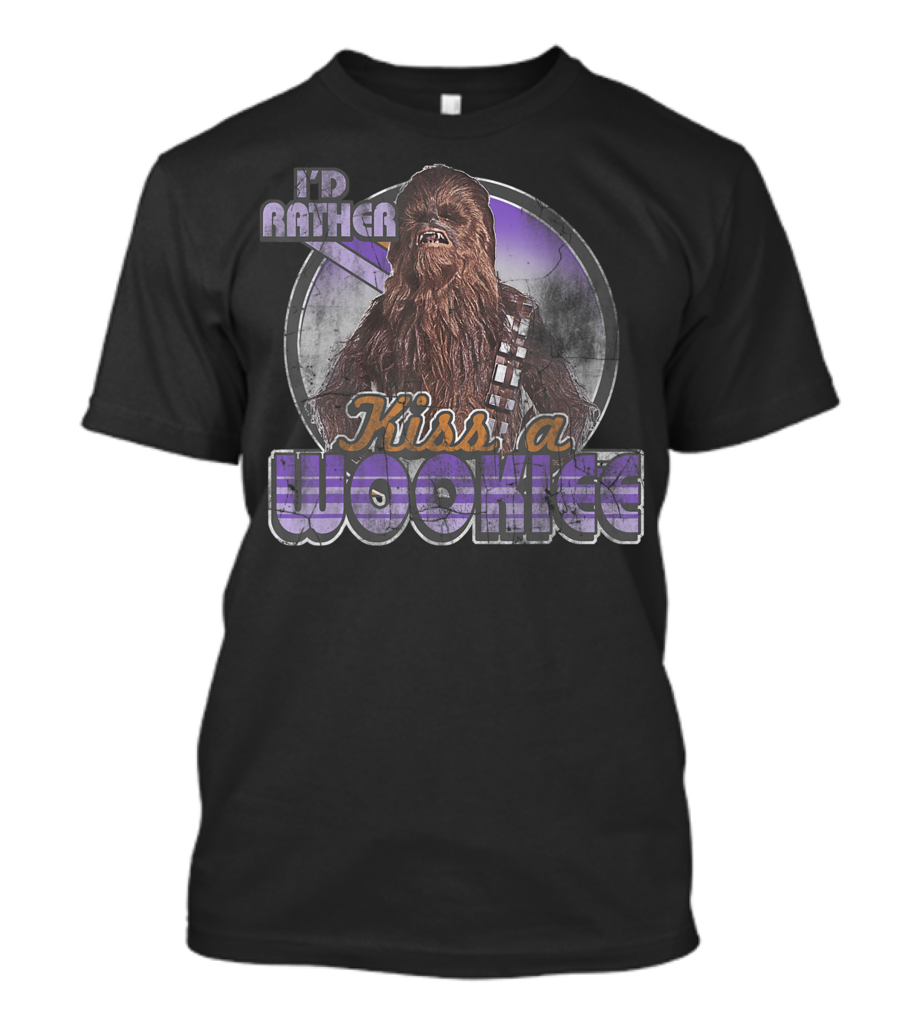 I'd Rather Kiss A Wookiee Chewbacca Star Wars 7Y T-Shirt