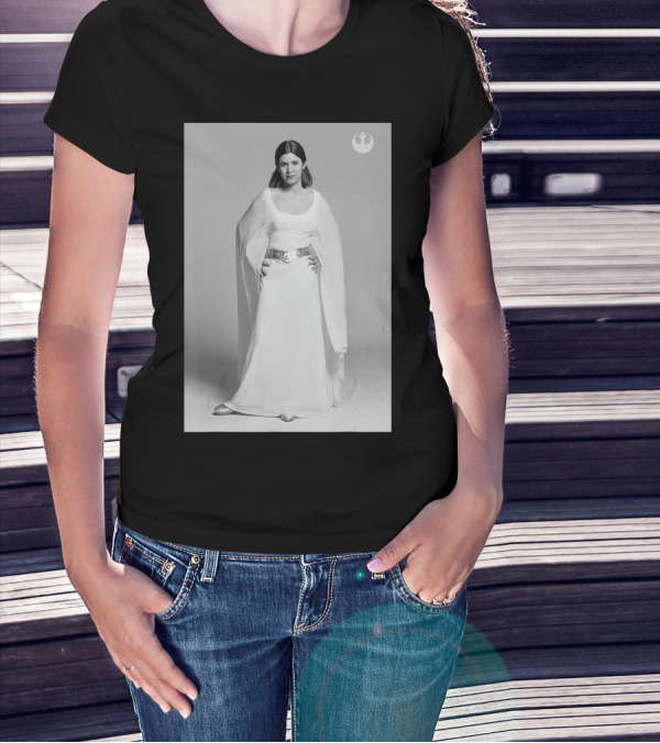 Star Wars Princess Leia Classic Photo With Rebel Alliance T-Shirt