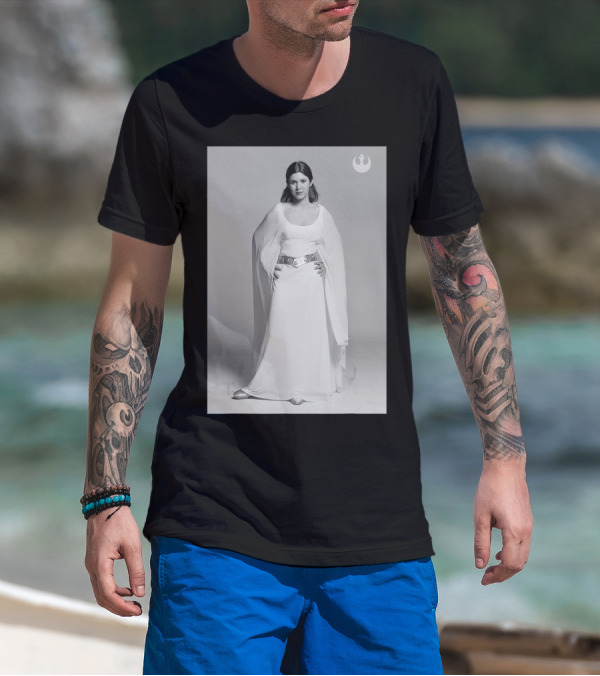Star Wars Princess Leia Classic Photo With Rebel Alliance T-Shirt