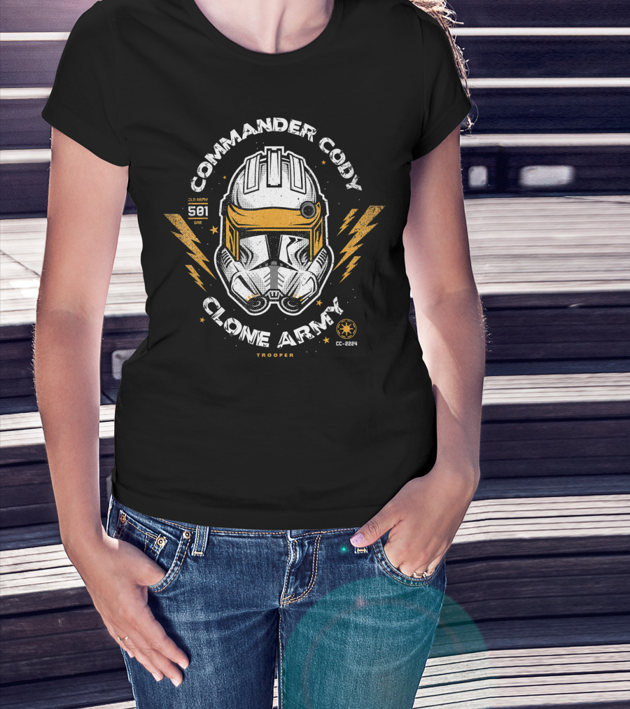 Commander Cody Clone Army Trooper Star Wars 501 Gar CC-2224 T-Shirt