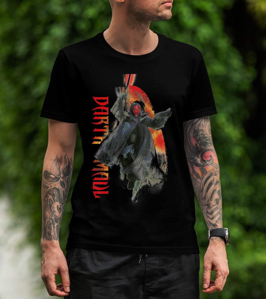 Darth Maul Dynamic Combat Stance Star Wars T-Shirt