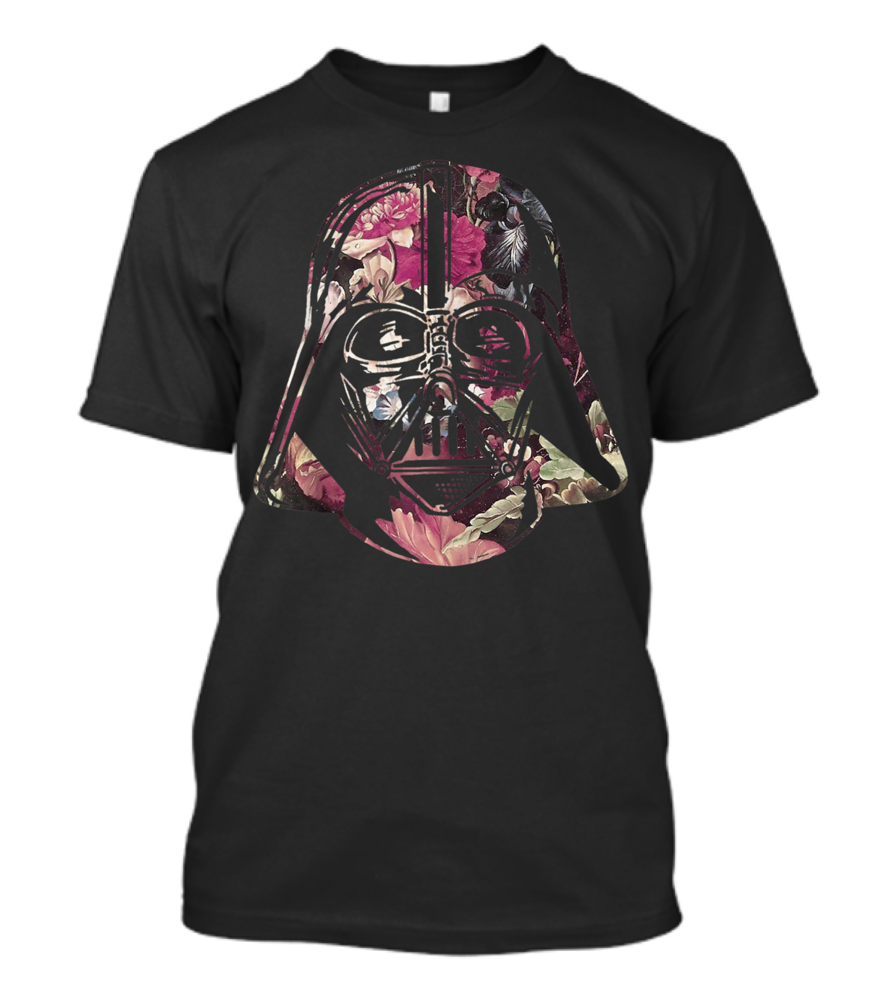 Star Wars Darth Vader Helmet Floral T-Shirt