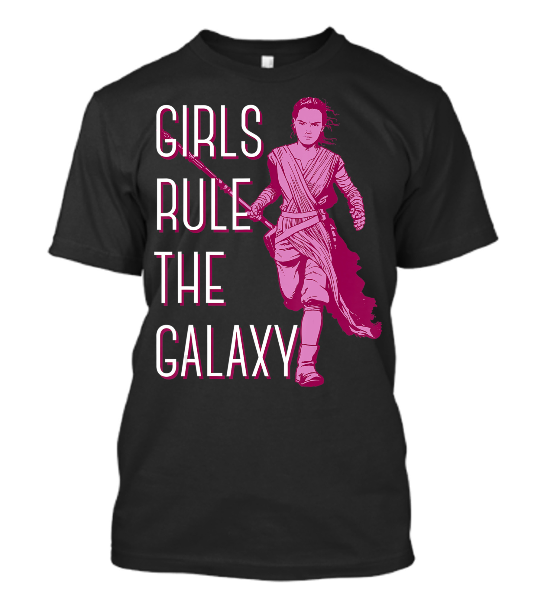 Star Wars Episode 7 Rey Girls Rule The Galaxy T-Shirt