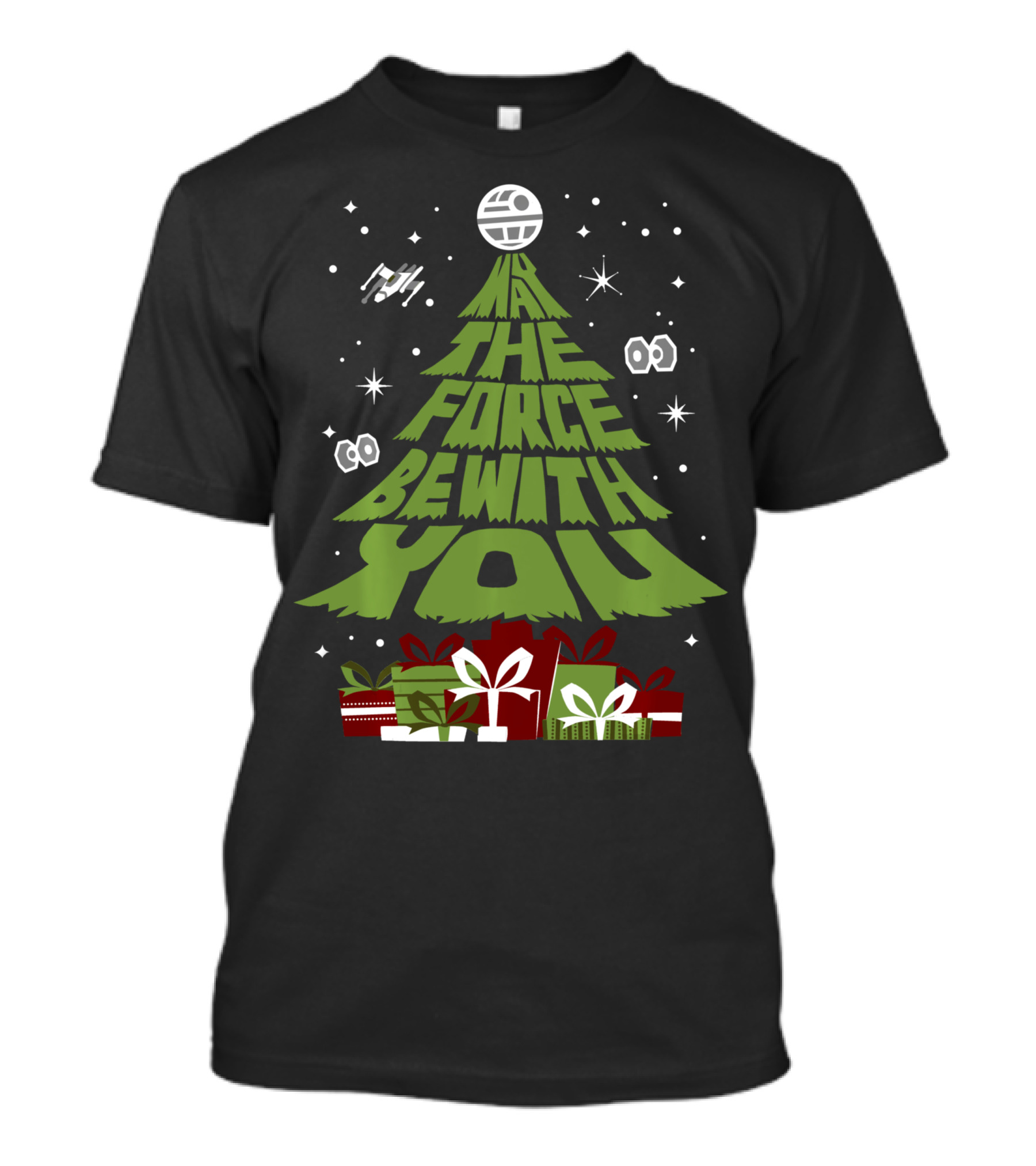 May The Force Be With You Christmas Tree Star Wars Gifts T-Shirt