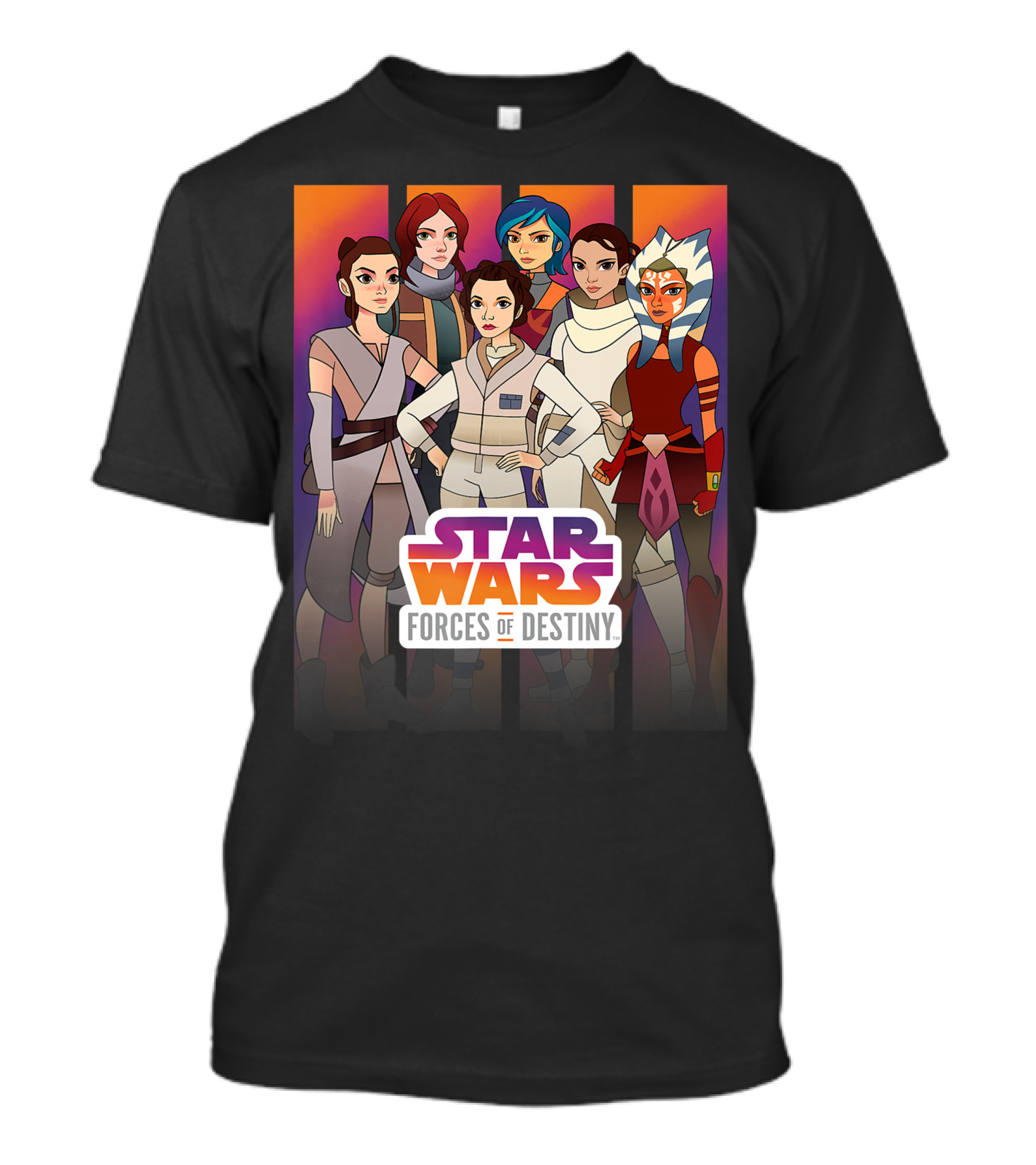 Star Wars Forces Of Destiny Heroines Group Shot Characters T-Shirt