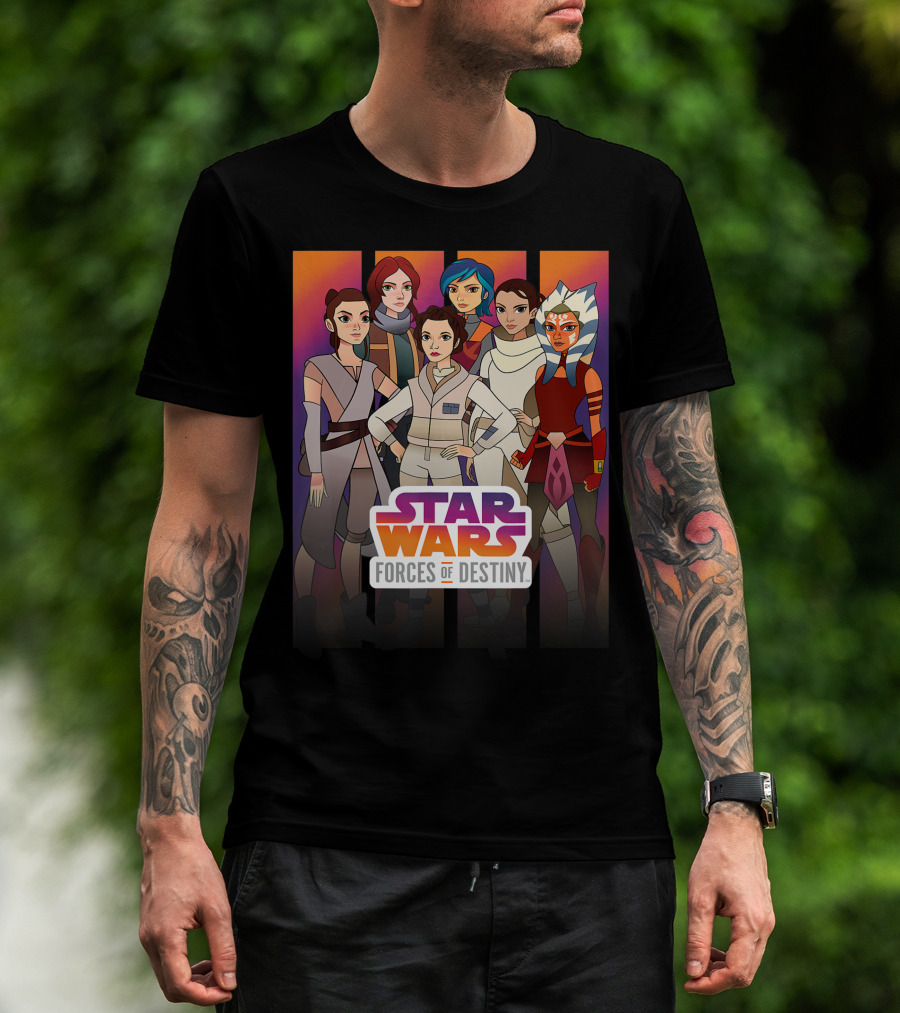Star Wars Forces Of Destiny Heroines Group Shot Characters T-Shirt