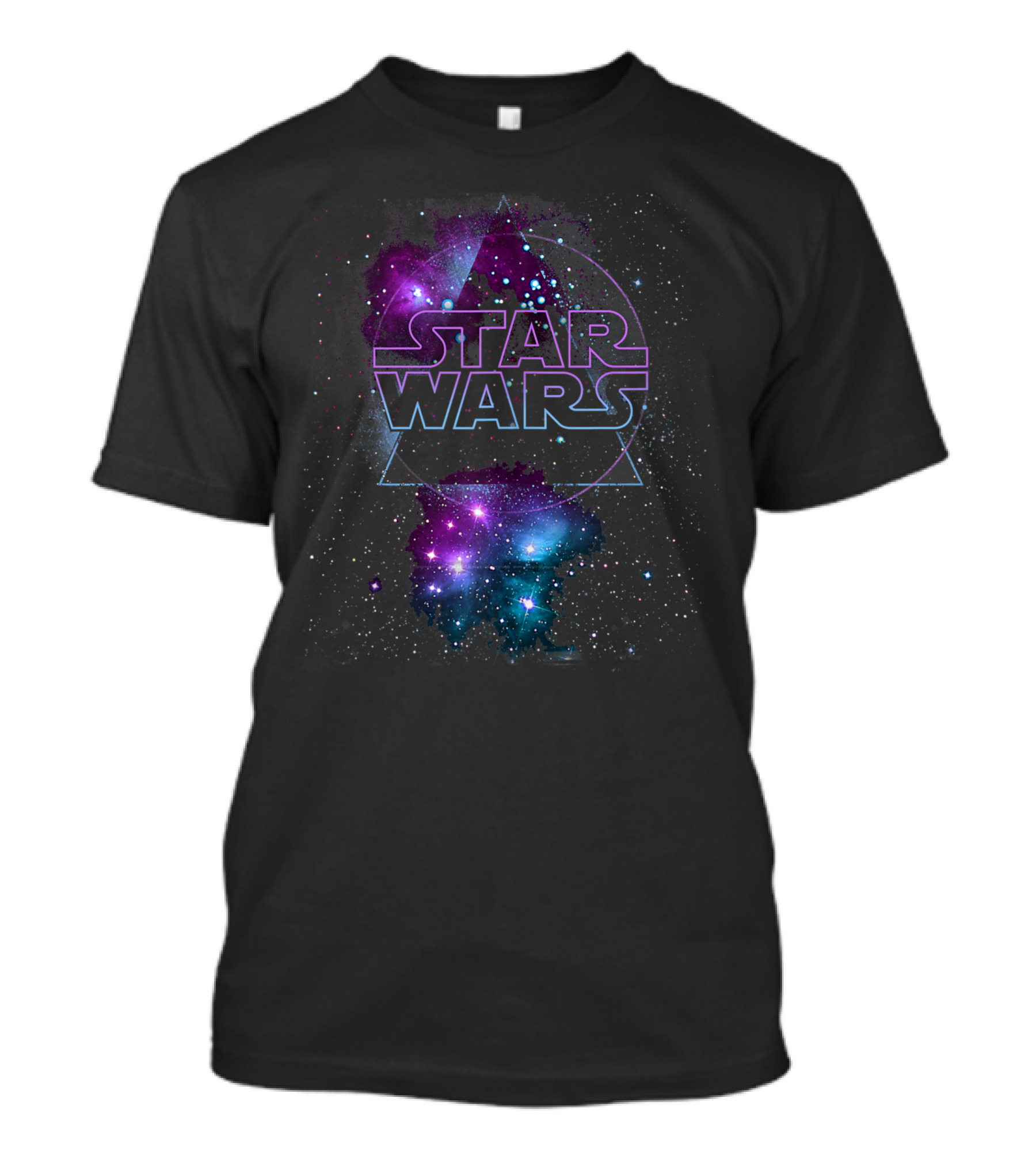 Star Wars Cosmic Galaxy Geometric Paint Splatter T-Shirt
