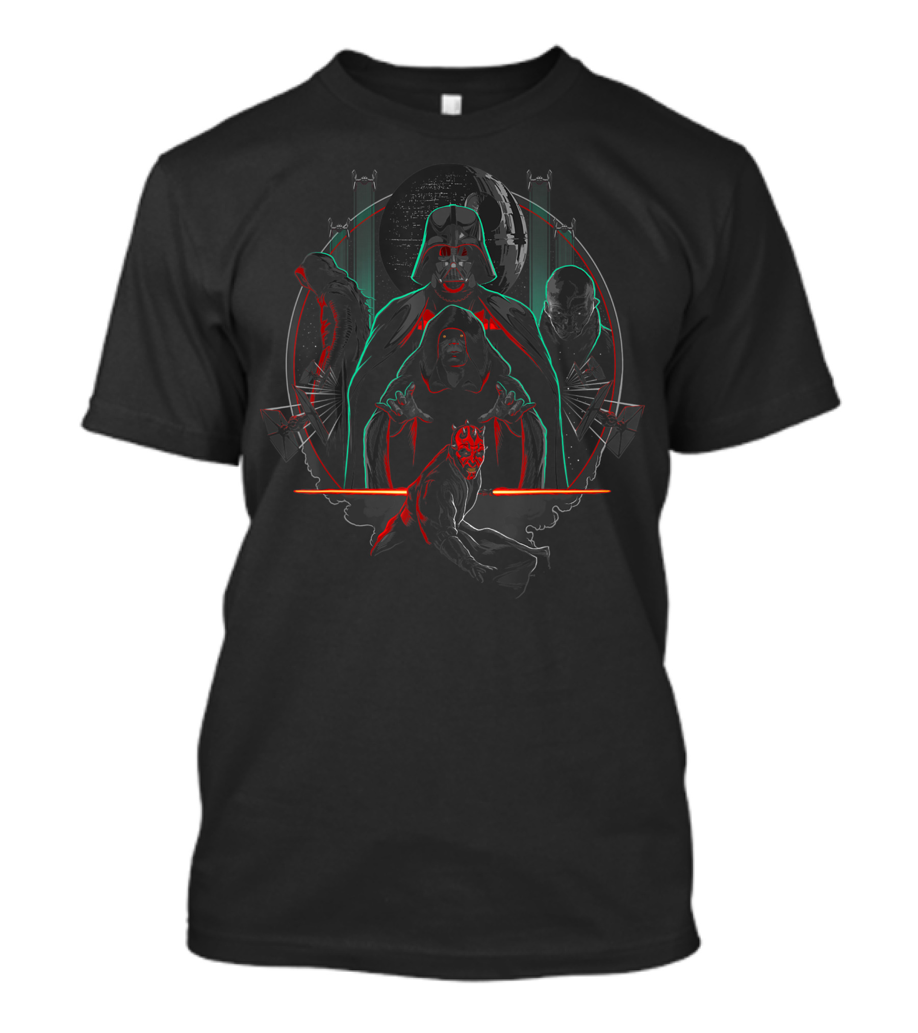 Star Wars Sith Lords Group Shot Darth Vader Emperor Palpatine Darth Maul T-Shirt