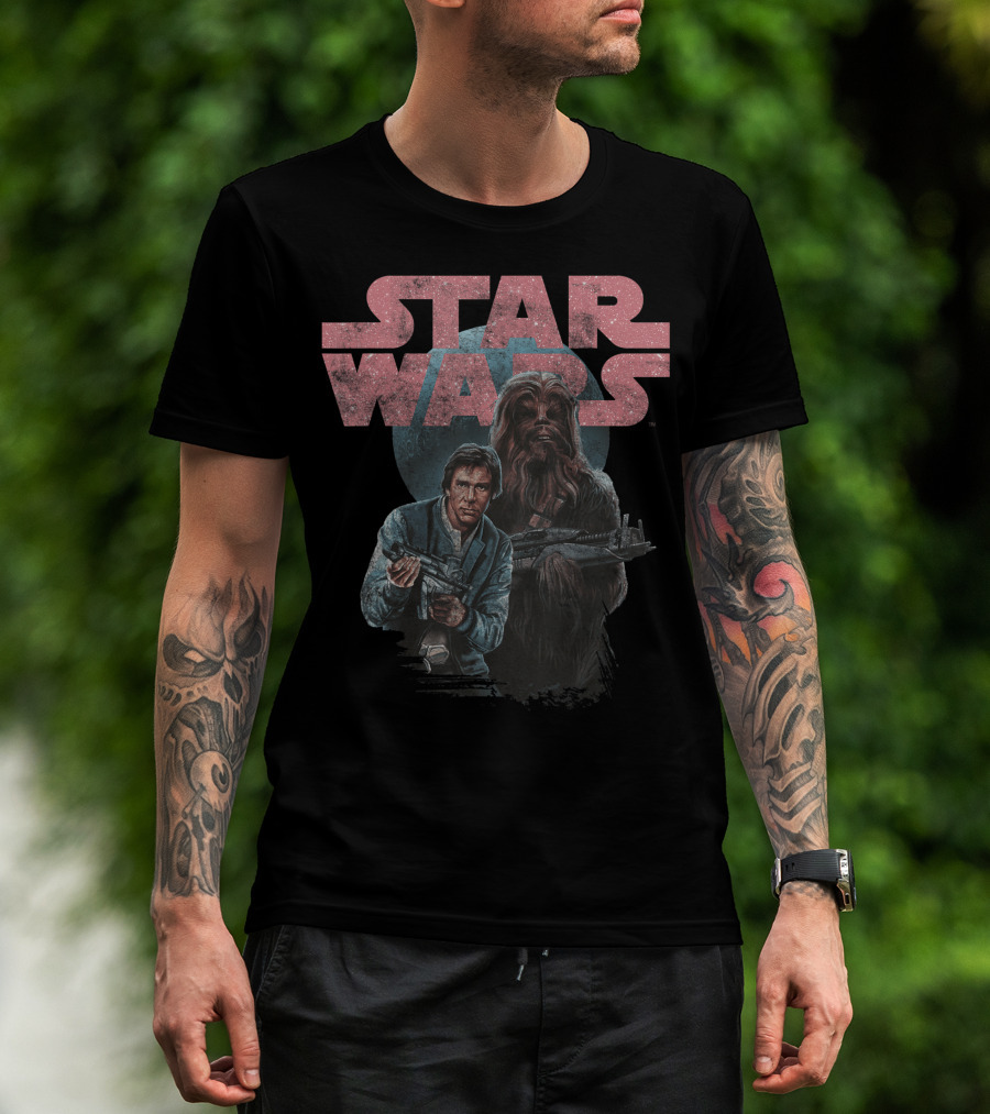 Star Wars Han Solo And Chewbacca Retro T-Shirt