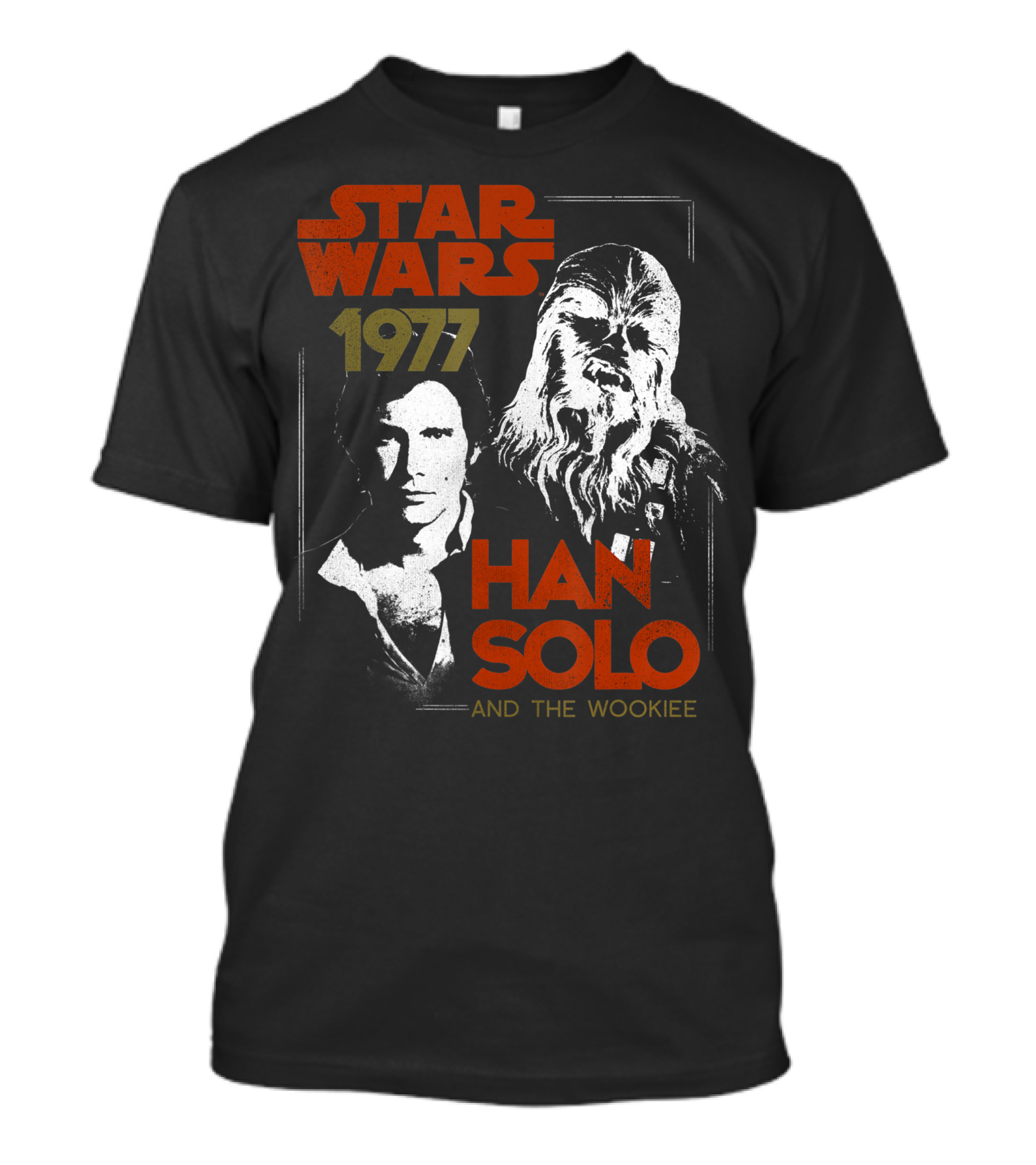 Star Wars 1977 Han Solo And The Wookiee T-Shirt
