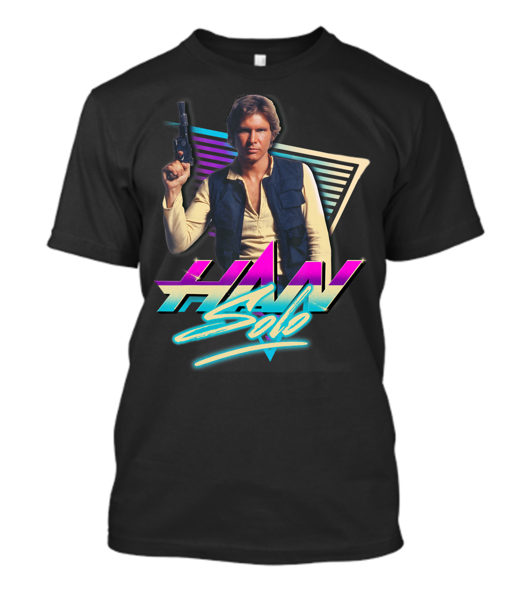 Star Wars Han Solo Retro Eighties Neon T-Shirt
