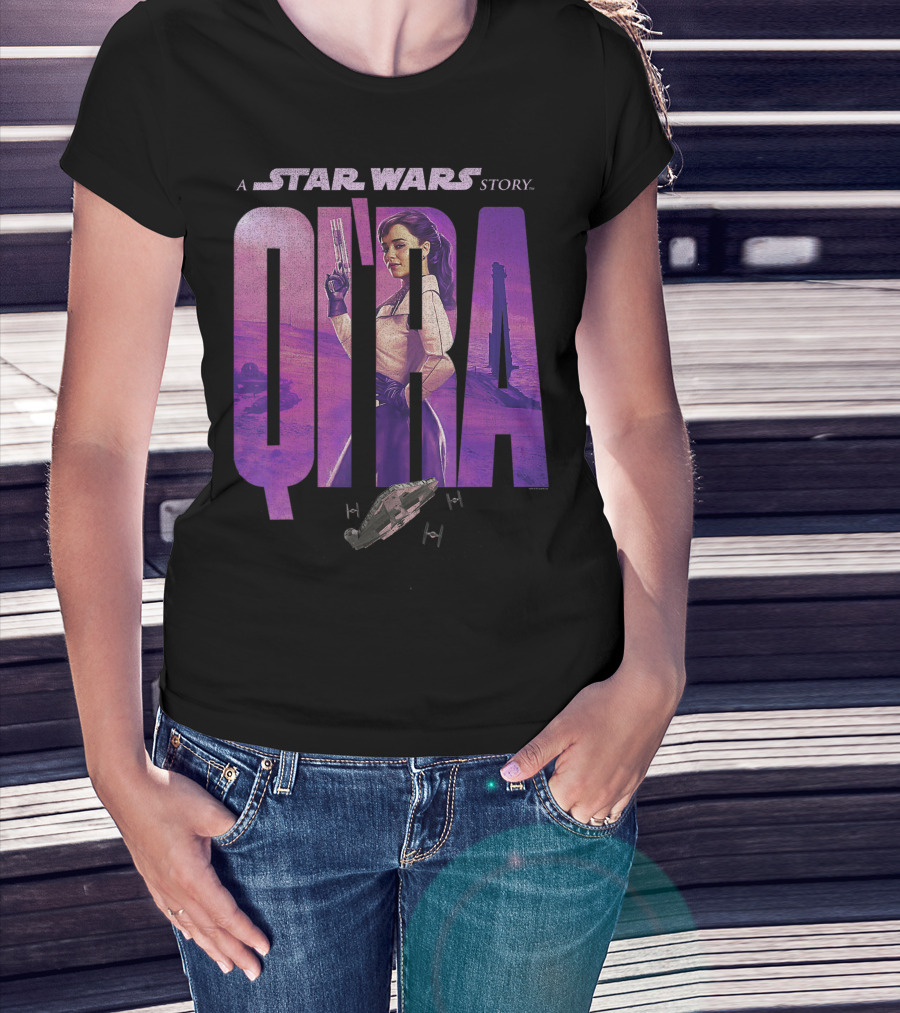 Star Wars Story Qi'ra Han Solo Millennium Falcon Desert Scene T-Shirt