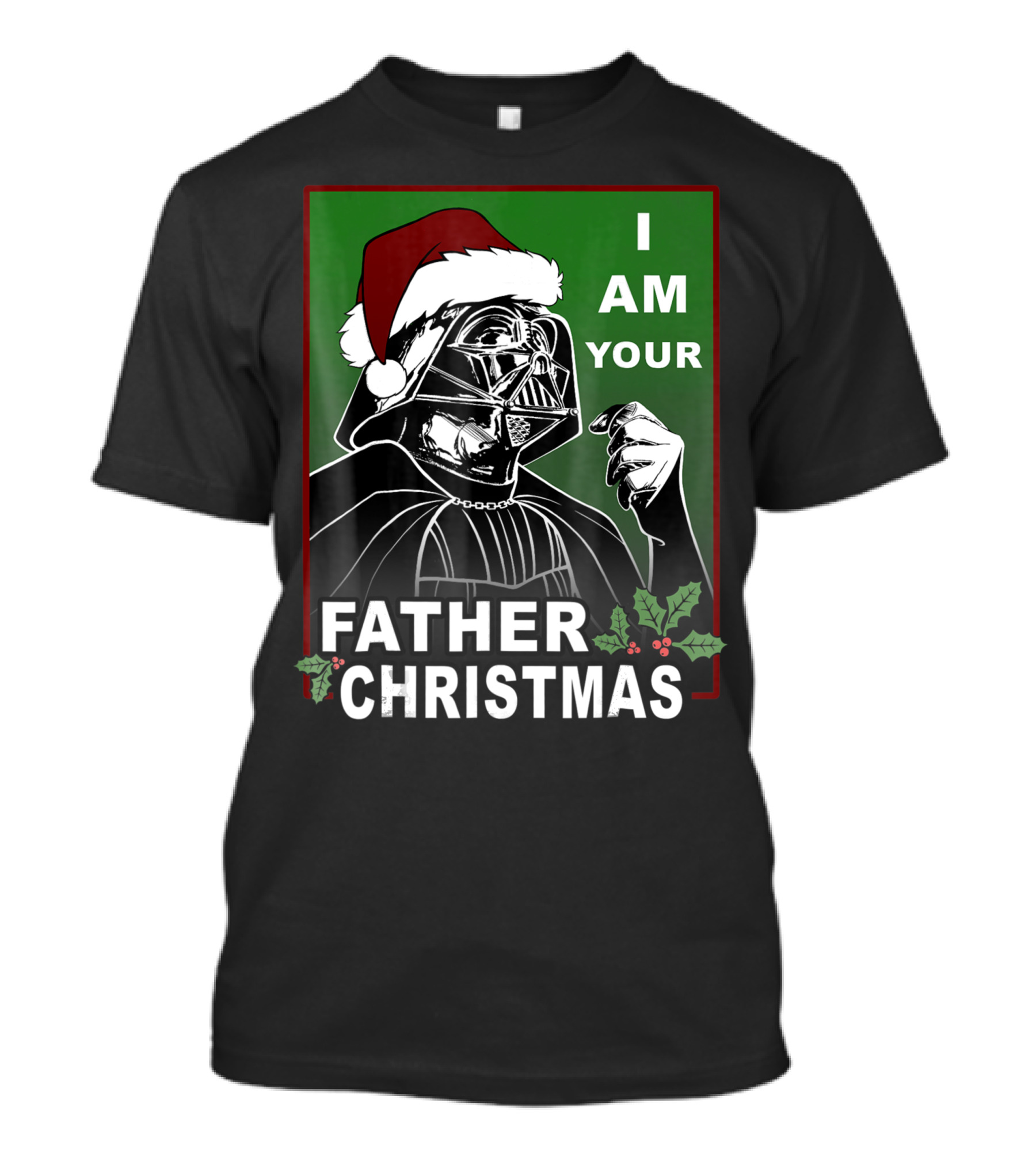 Star Wars I Am Your Father Christmas Darth Vader Santa Hat T-Shirt