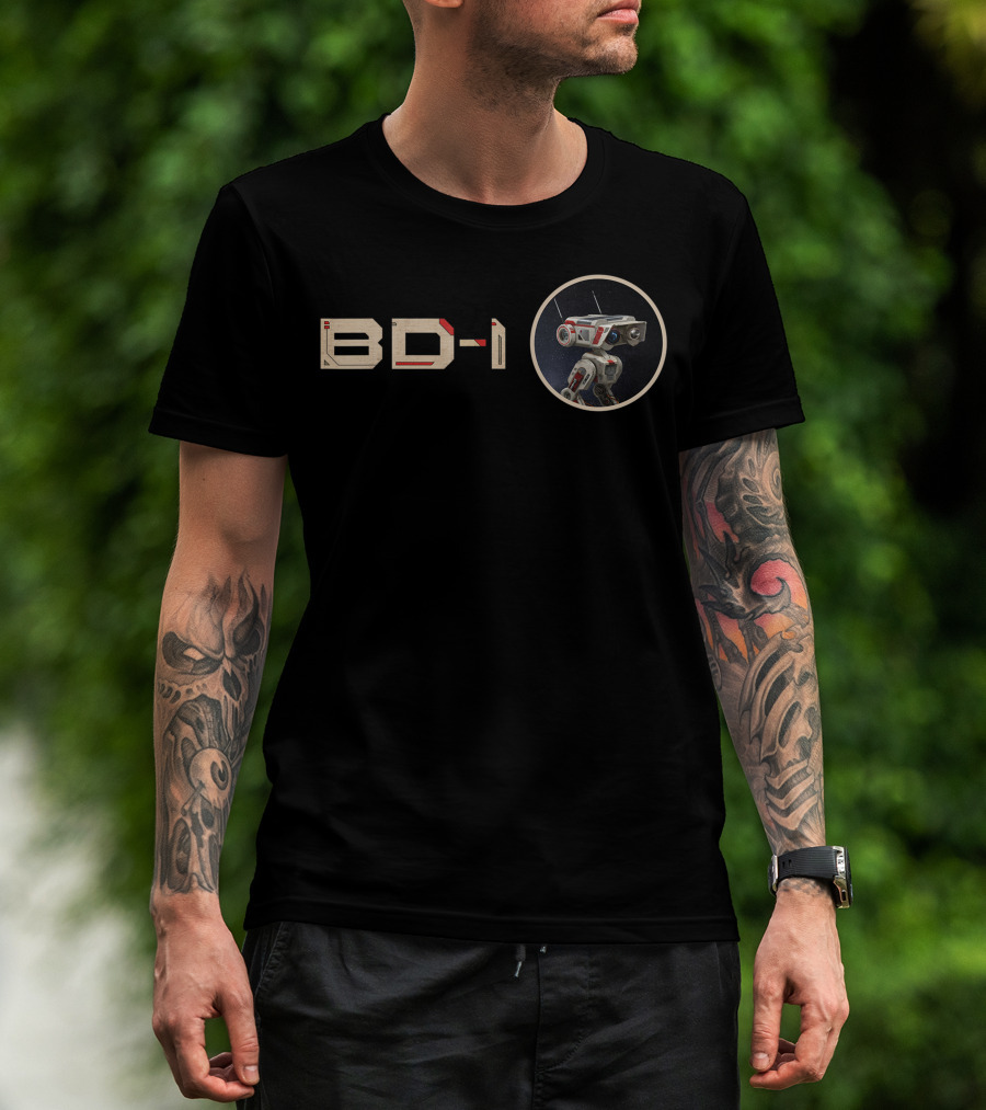Star Wars Jedi Fallen Order BD-1 Droid Badge T-Shirt