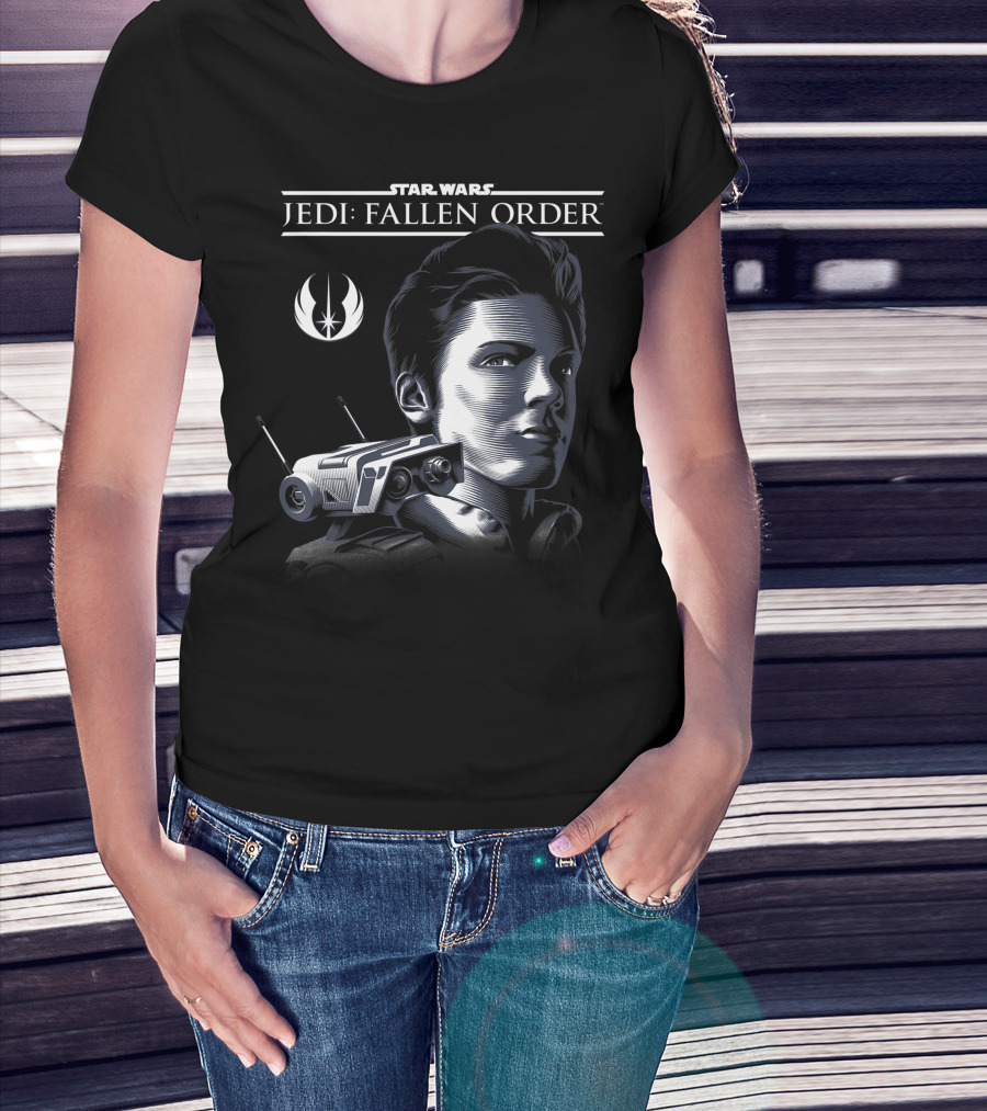 Star Wars Jedi Fallen Order Cal Kestis BD-1 Profile T-Shirt