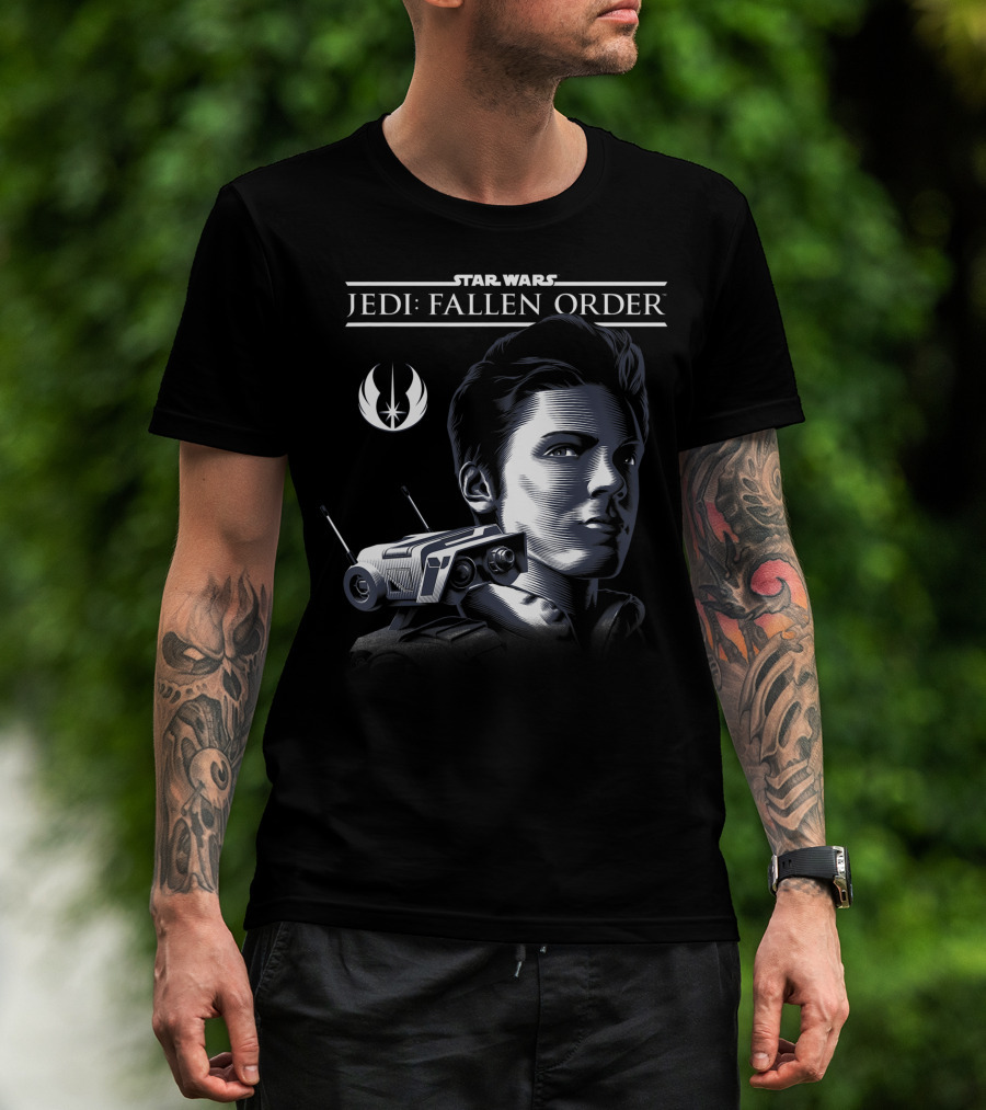 Star Wars Jedi Fallen Order Cal Kestis BD-1 Profile T-Shirt