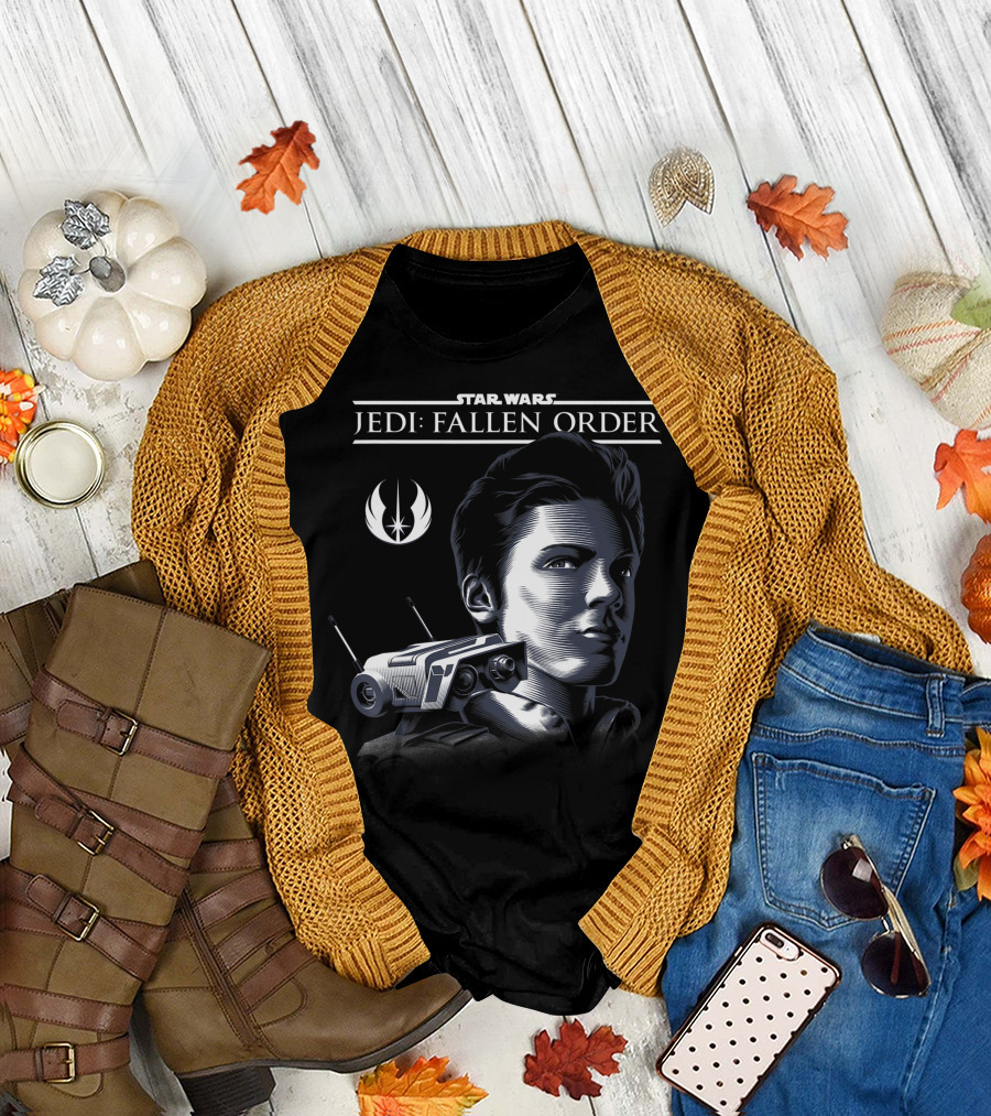 Star Wars Jedi Fallen Order Cal Kestis BD-1 Profile T-Shirt