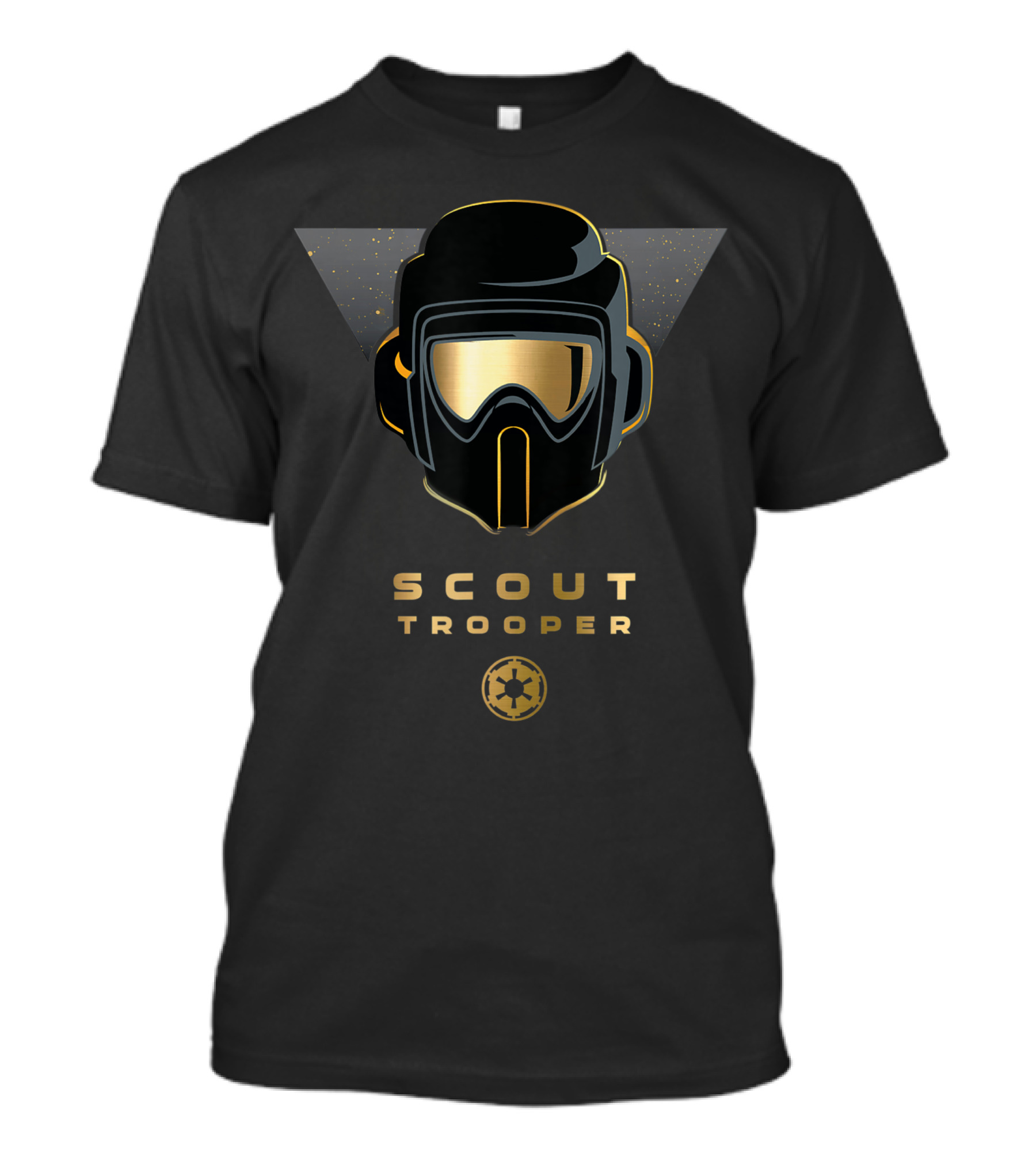 Star Wars Jedi Fallen Order Scout Trooper Helmet Gold T-Shirt