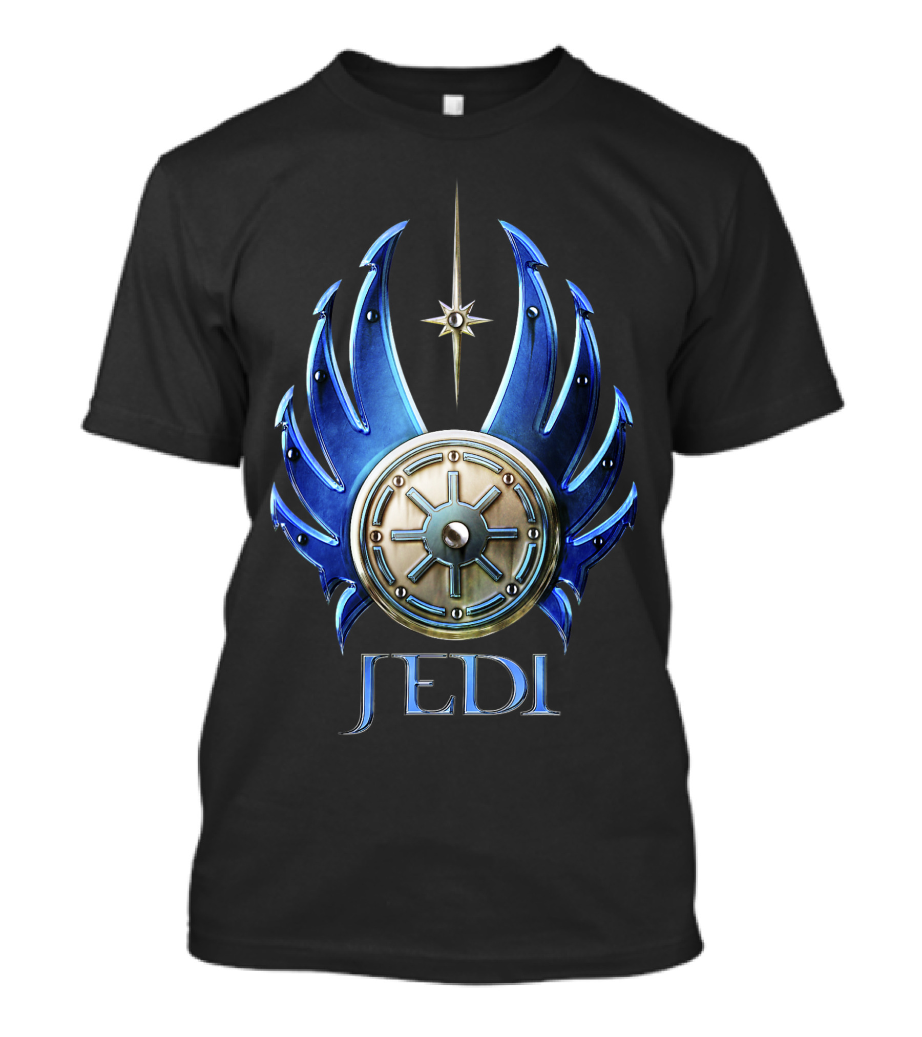 Jedi Star Wars Blue Wings Emblem T-Shirt