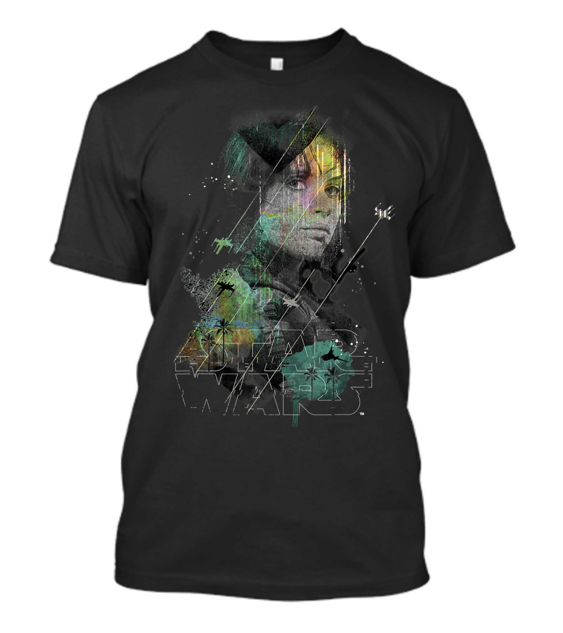 Star Wars Jyn Erso Space Lines Rogue One Rebel Fighter T-Shirt