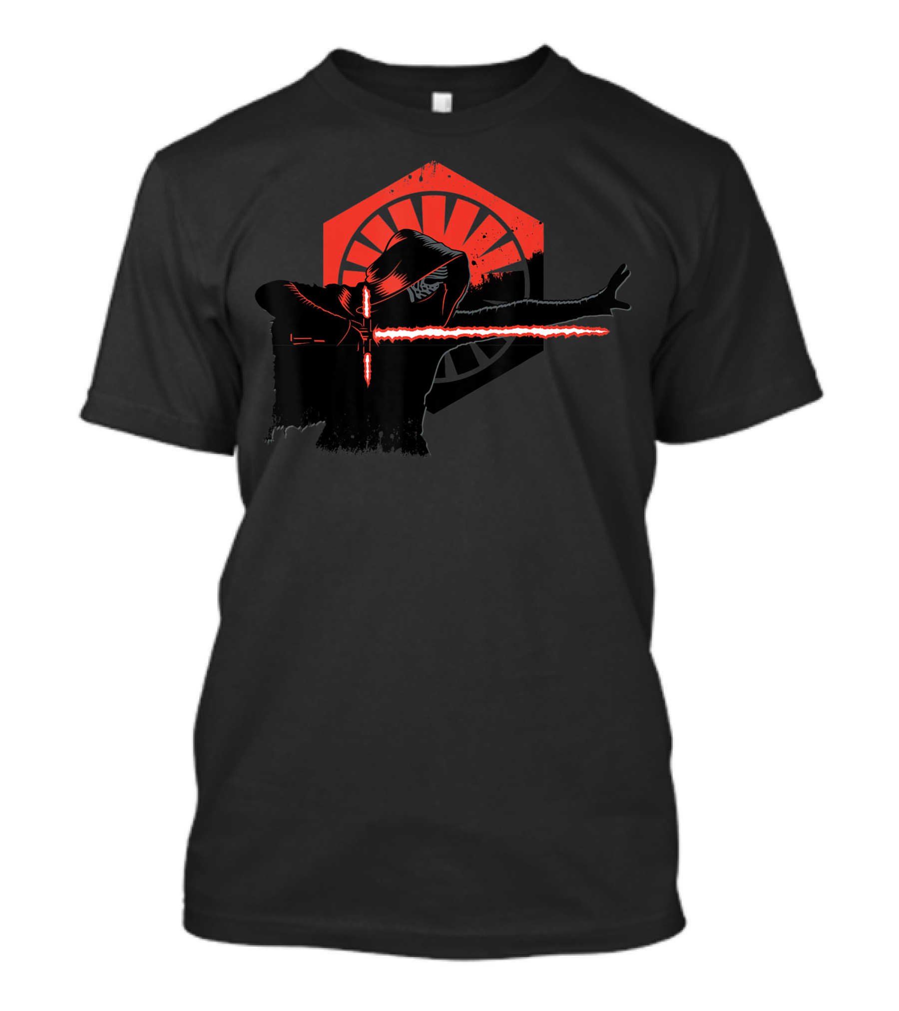 Star Wars Kylo Ren The Force Awakens First Order Lightsaber Battle Red T-Shirt