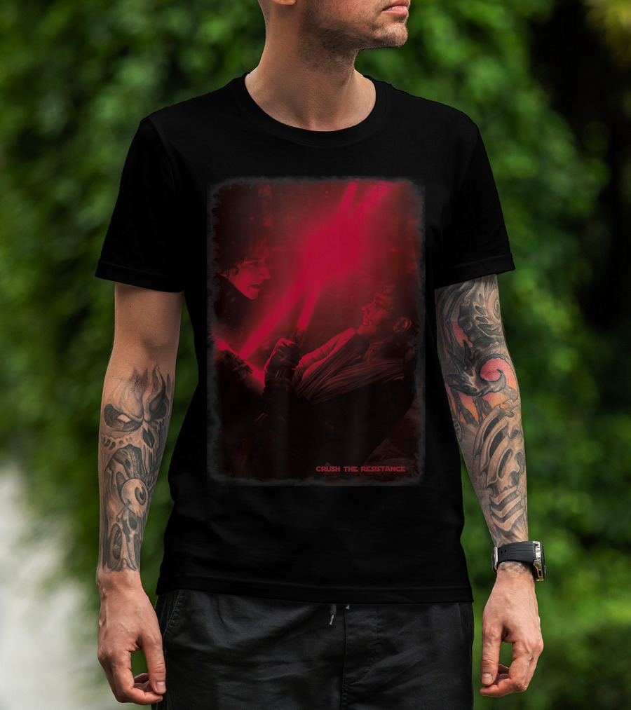 Star Wars Kylo Ren Verses Rey Crush The Resistance Episode T-Shirt