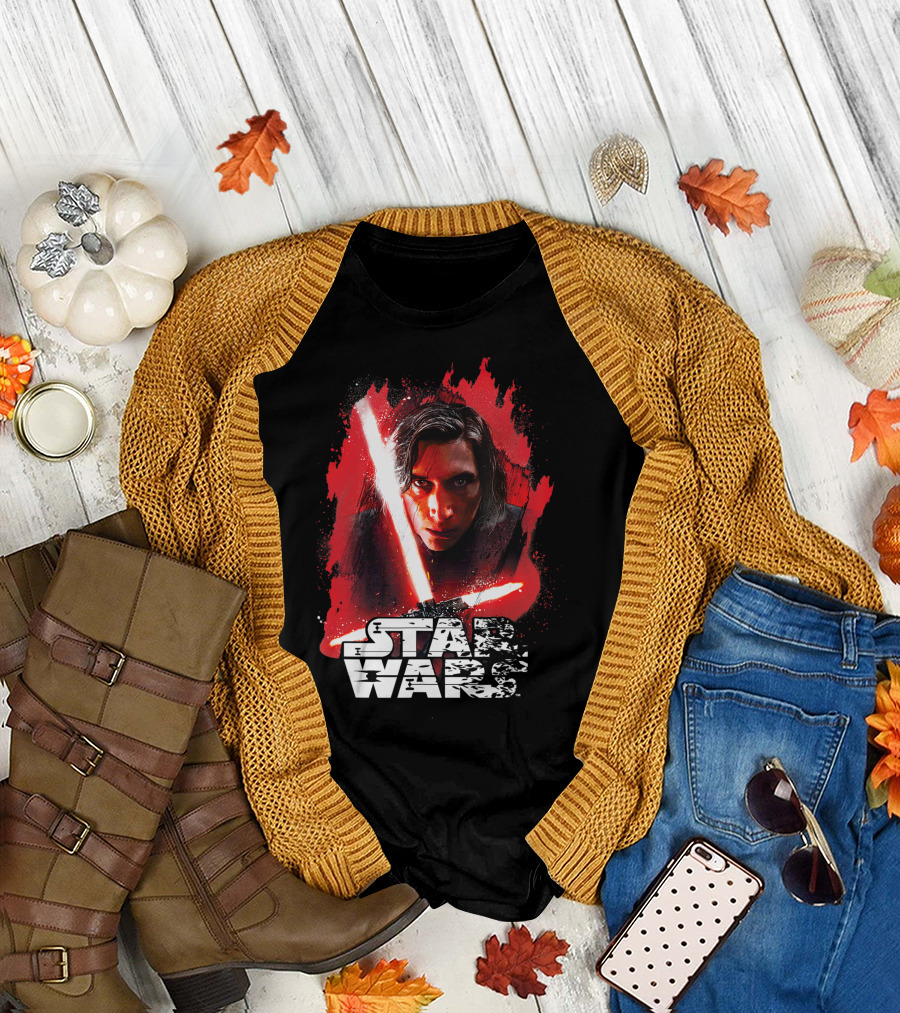 Star Wars Kylo Ren Last Jedi Red Paint T-Shirt
