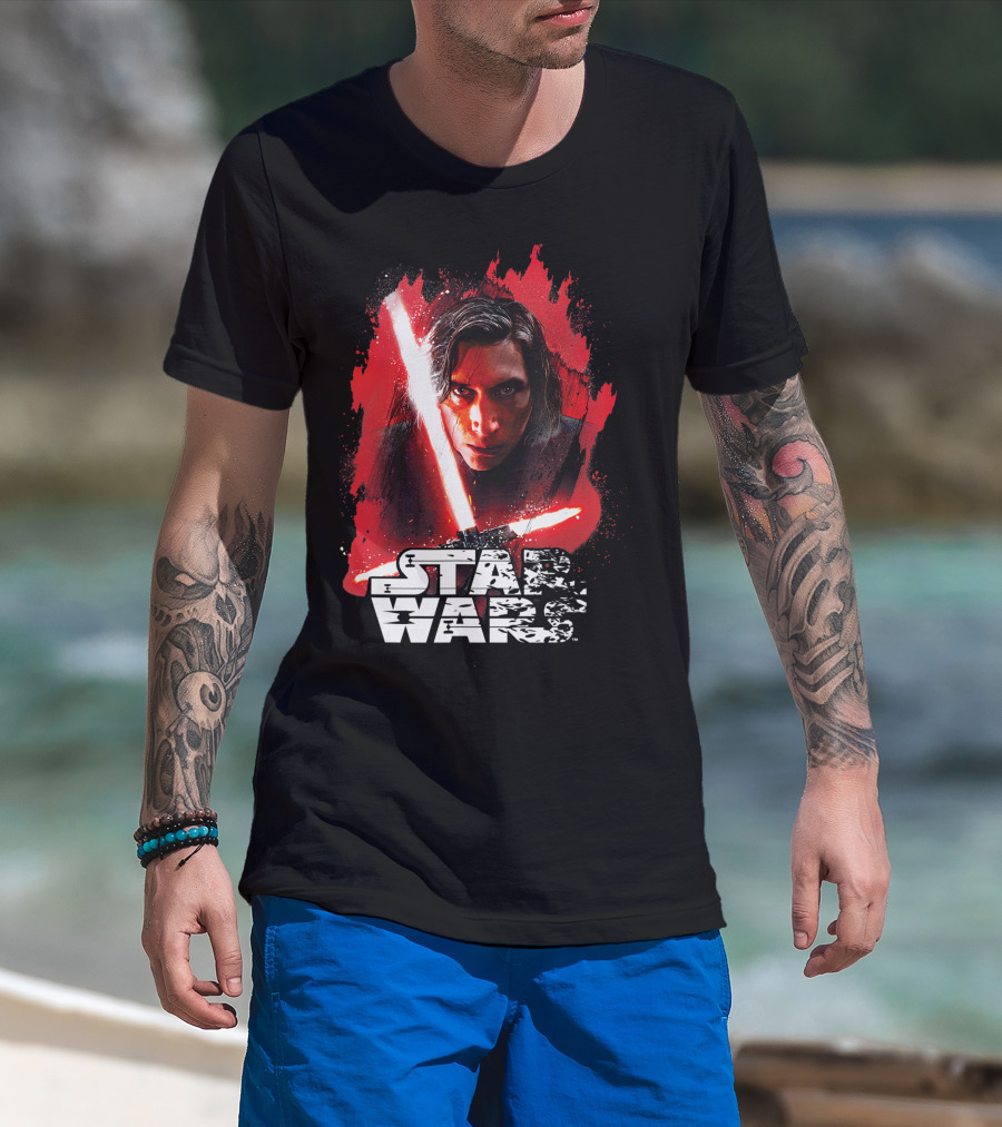 Star Wars Kylo Ren Last Jedi Red Paint T-Shirt