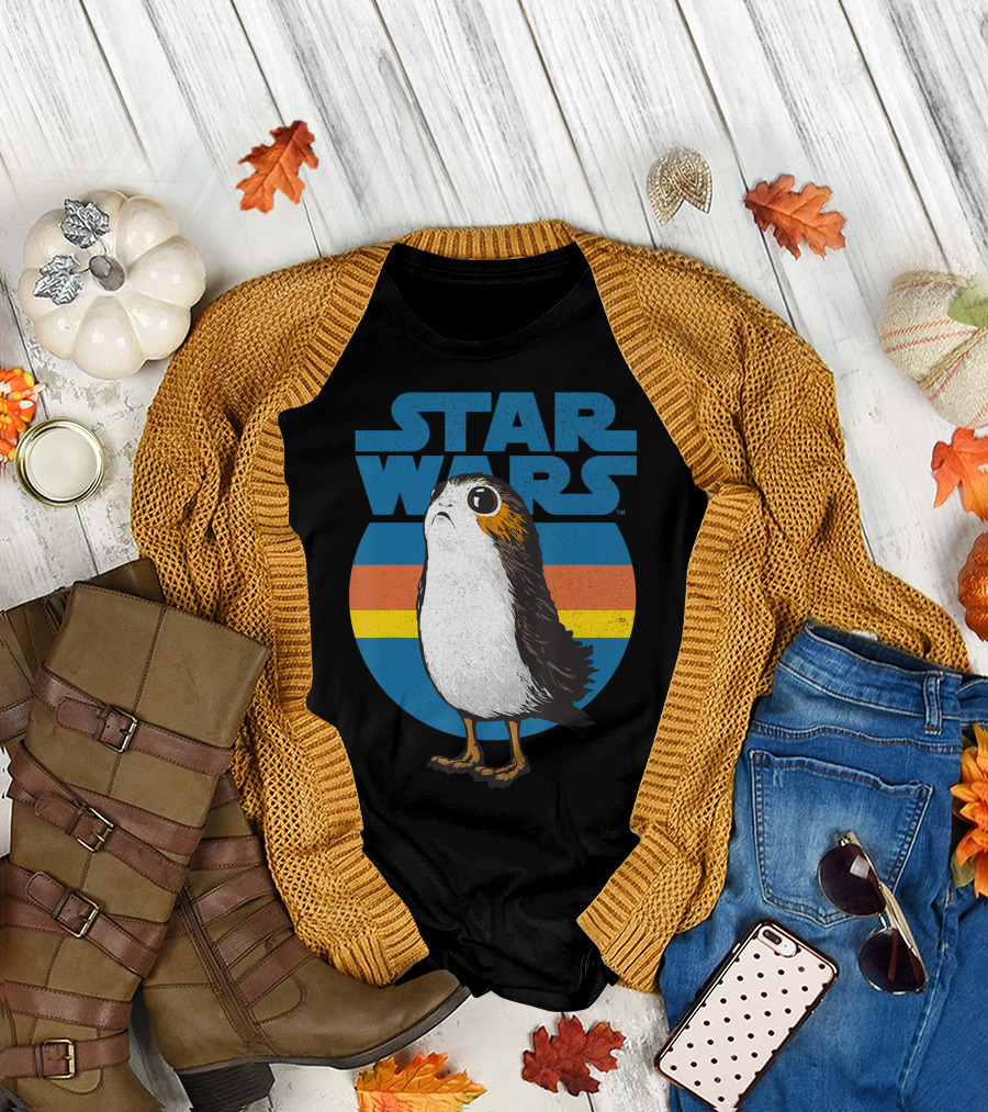 Star Wars Porg Stripes The Last Jedi T-Shirt