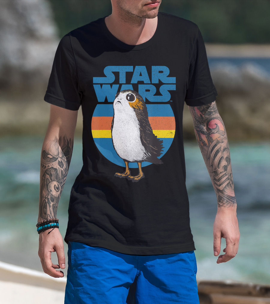 Star Wars Porg Stripes The Last Jedi T-Shirt
