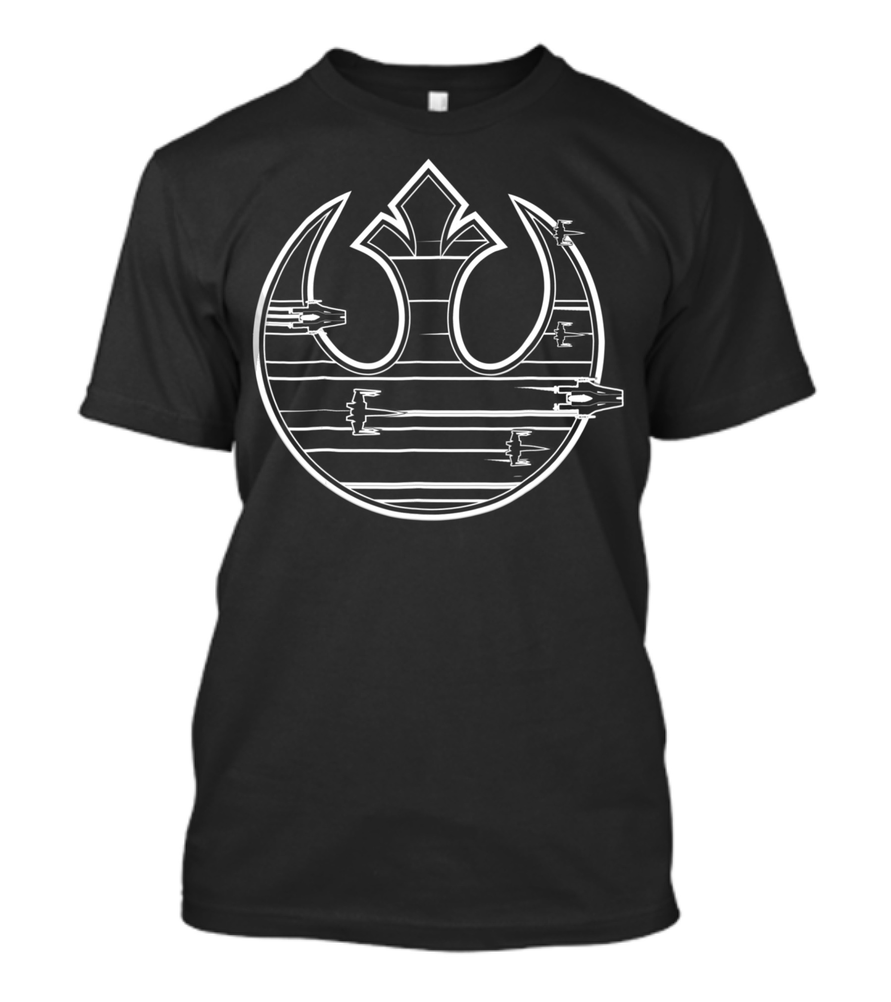 Star Wars Last Jedi Rebel Alliance Resistance Fleet Symbol 7K Ship T-Shirt