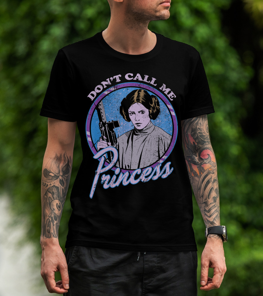 Star Wars Don't Call Me Princess Leia Badge T-Shirt