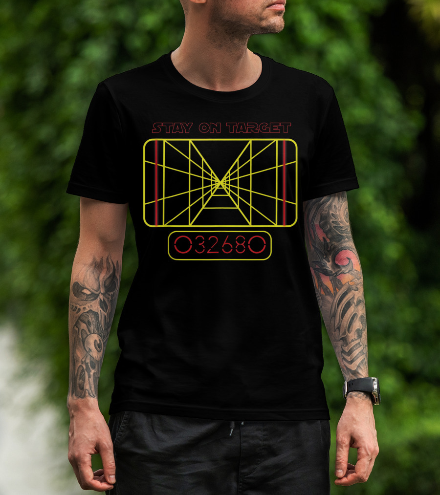 Star Wars Stay On Target Line Art 032680 T-Shirt