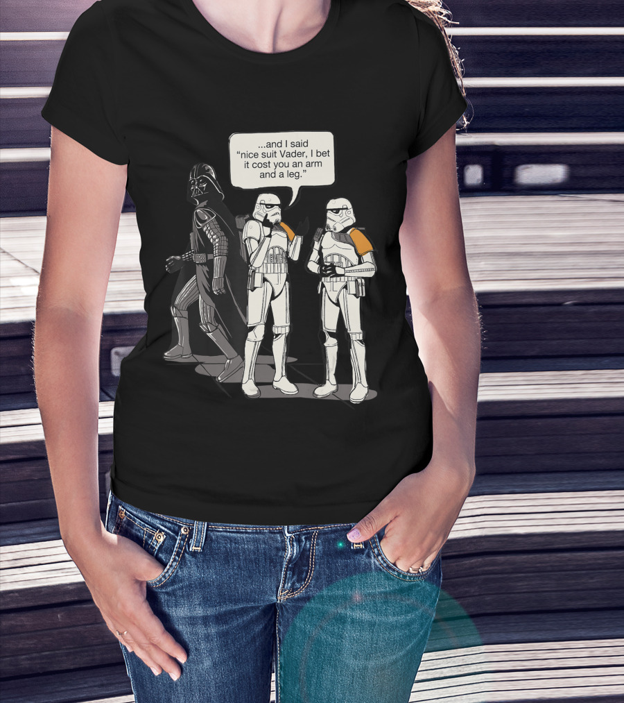 Star Wars Vader Nice Suit Arm And A Leg Joke T-Shirt