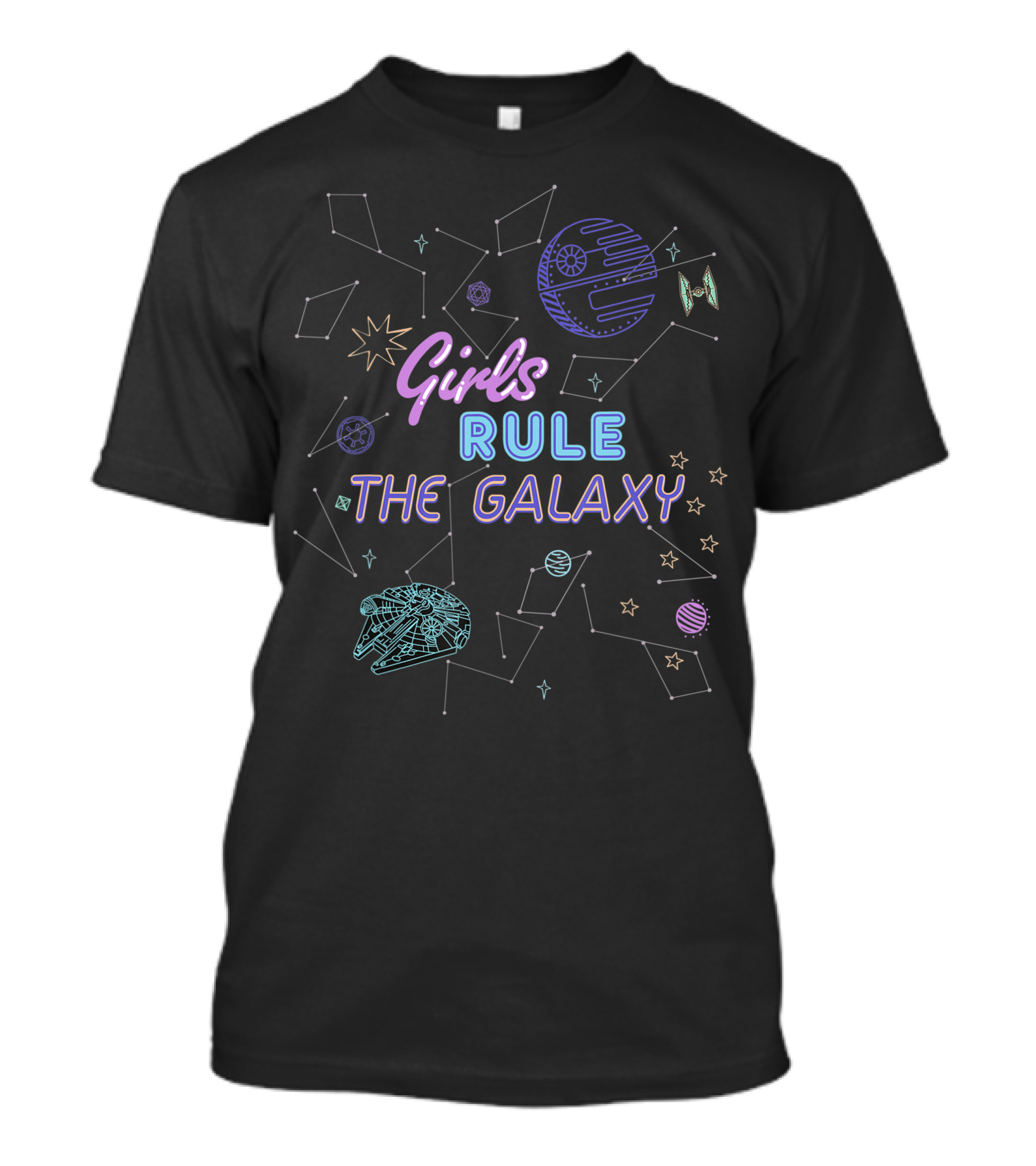 Star Wars Girls Rule The Galaxy Outer Space Adventure T-Shirt
