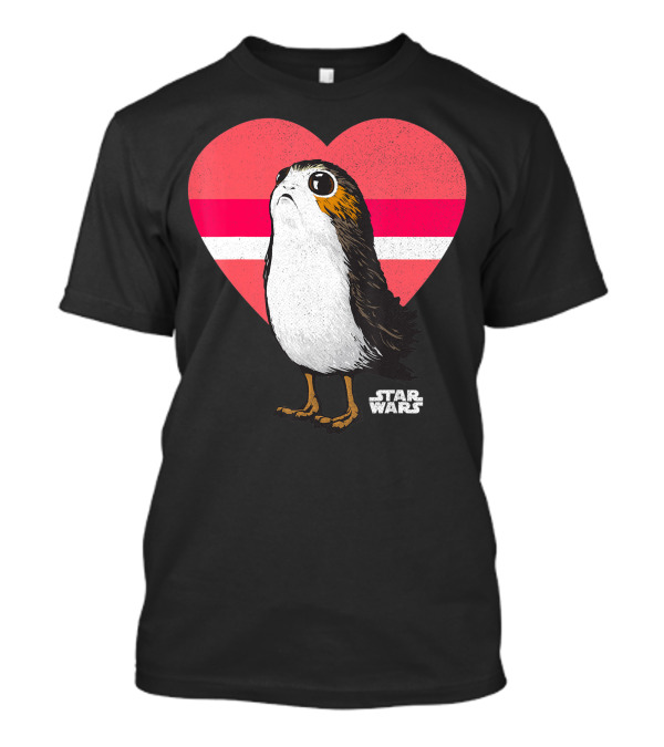 Star Wars Porg Love Heart 06 T-Shirt