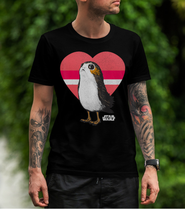 Star Wars Porg Love Heart 06 T-Shirt