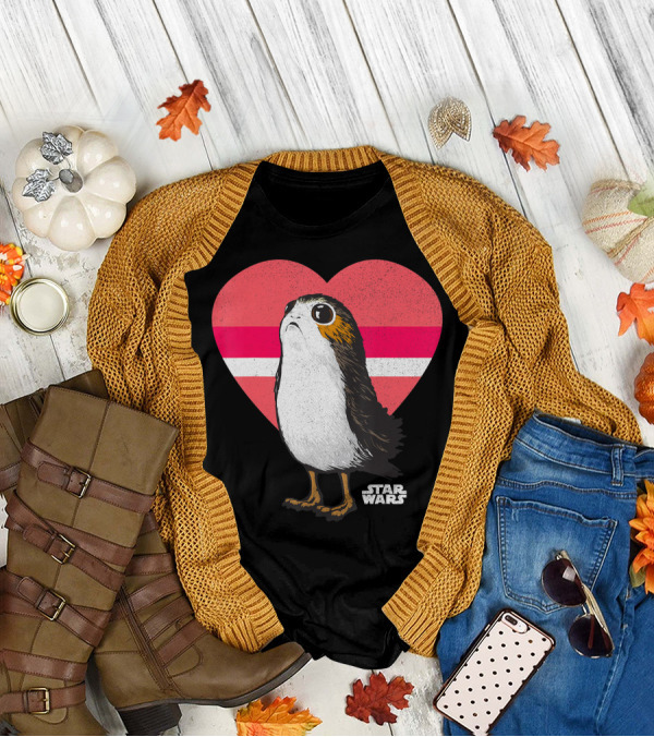 Star Wars Porg Love Heart 06 T-Shirt