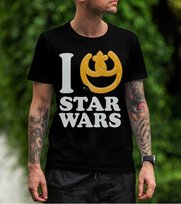 I Love Star Wars Pretzel Rebel Icon Oktoberfest T-Shirt
