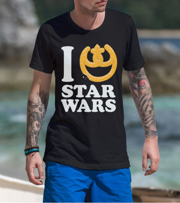 I Love Star Wars Pretzel Rebel Icon Oktoberfest T-Shirt
