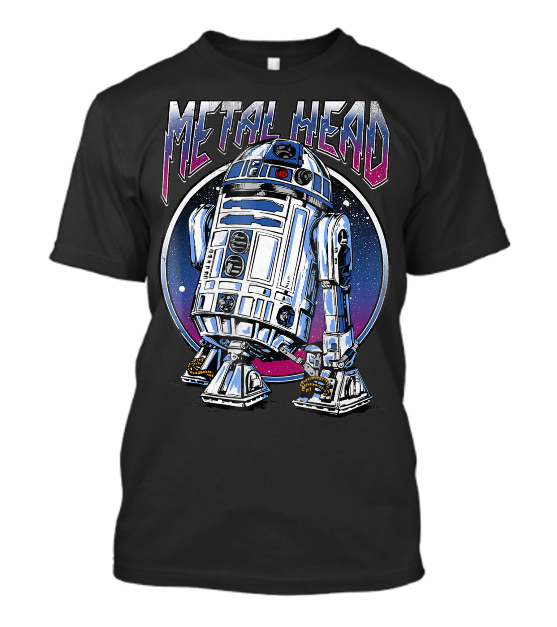 Star Wars R2D2 Metal Head Vintage Retro Sci-Fi T-Shirt