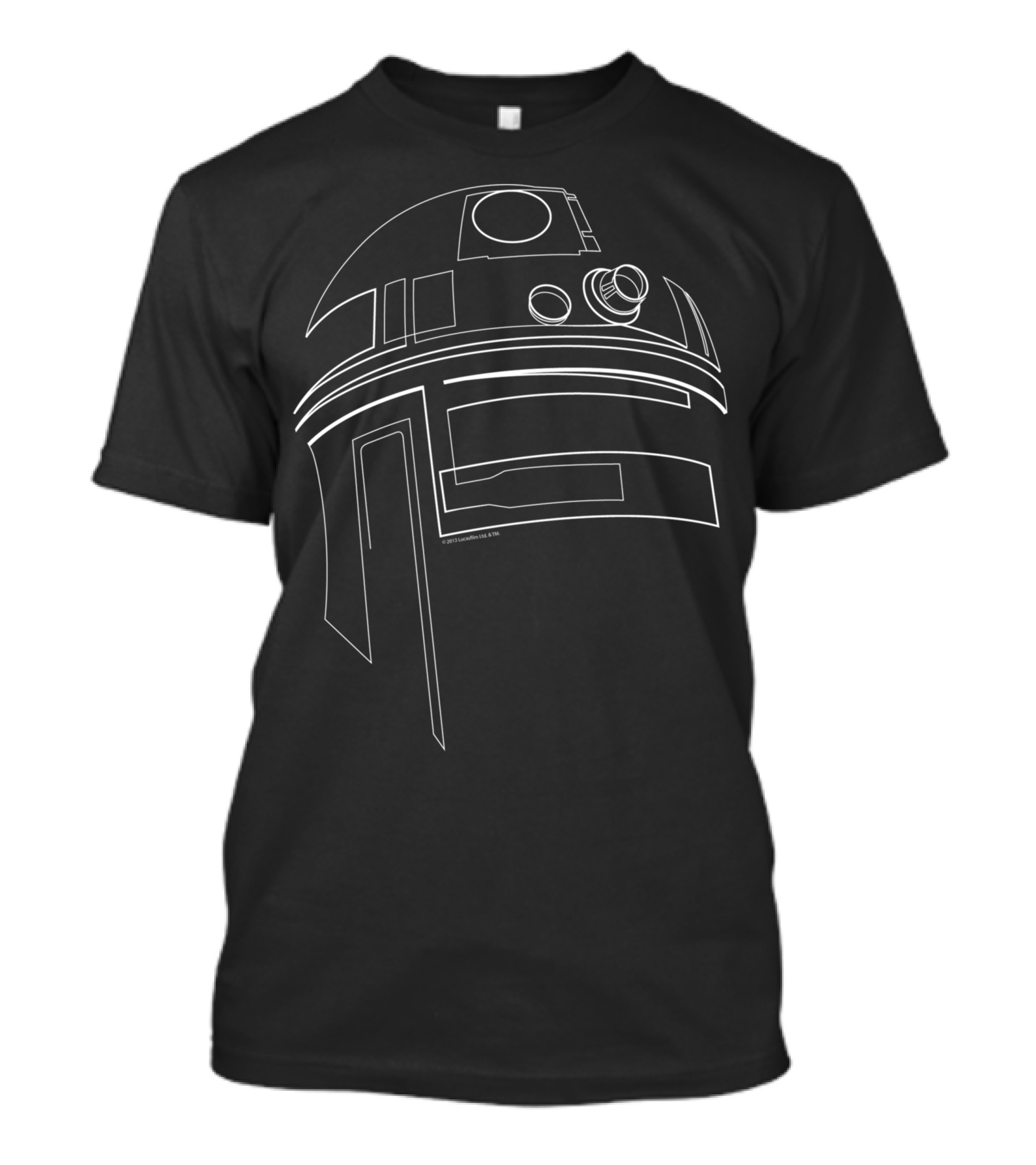 Star Wars R2 D2 Outline Head T-Shirt