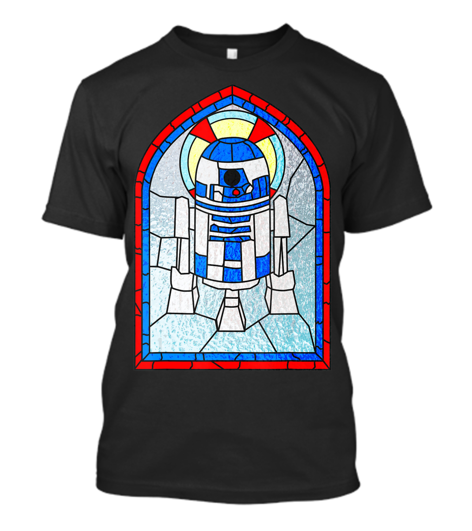 R2 D2 Stained Glass Star Wars Fan T-Shirt