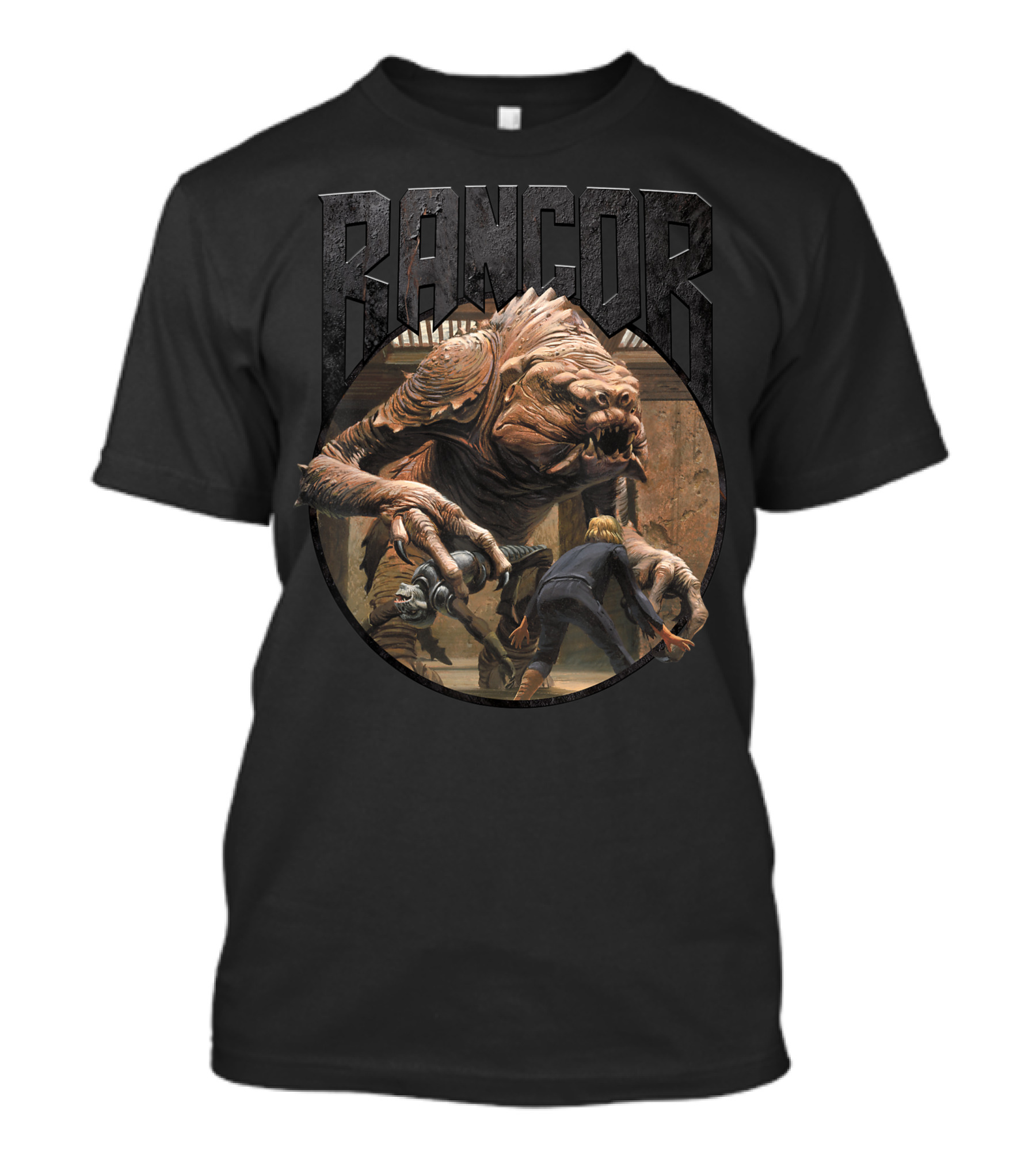 Rancor Star Wars Battle With Luke Skywalker Metal Rock T-Shirt