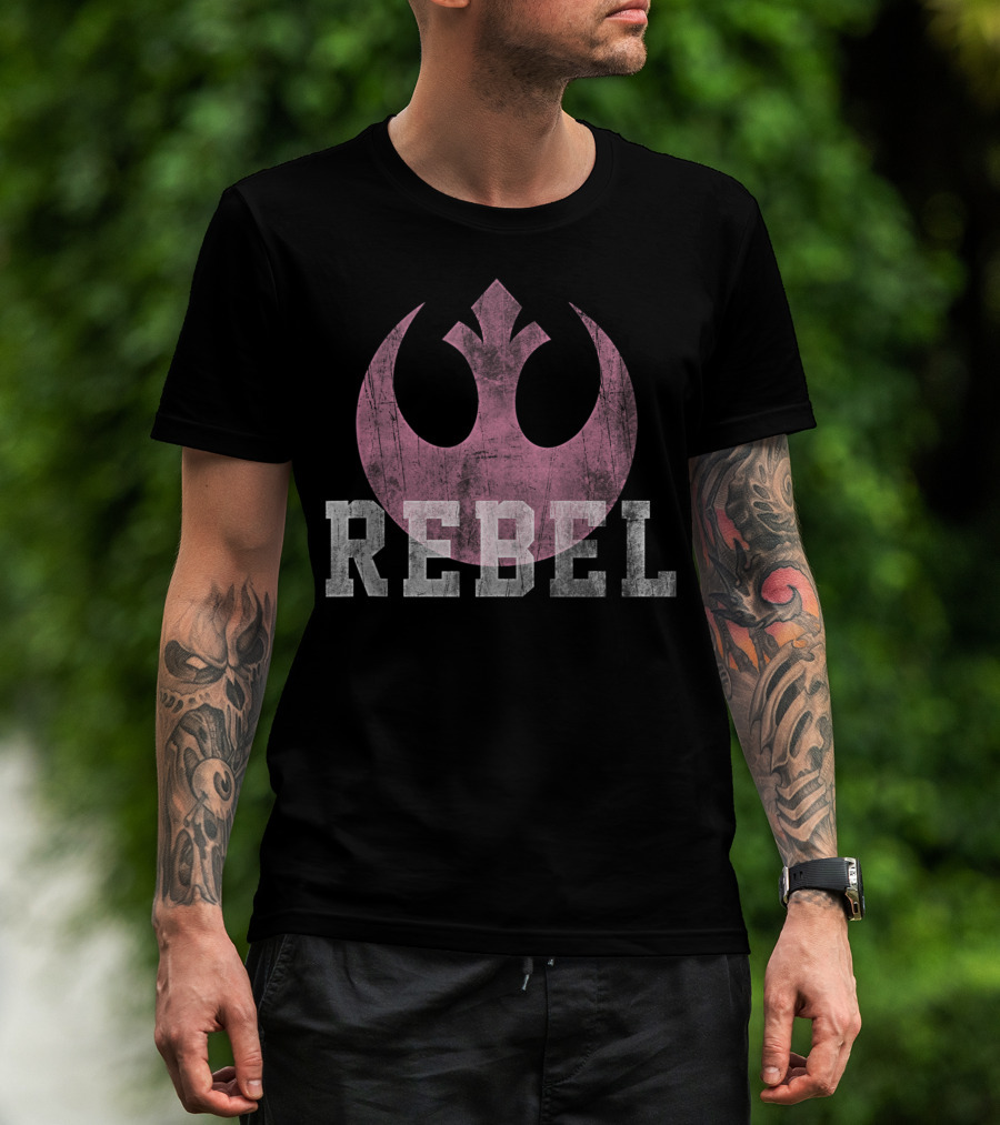 Star Wars Rebel Alliance Emblem Desert Pink T-Shirt