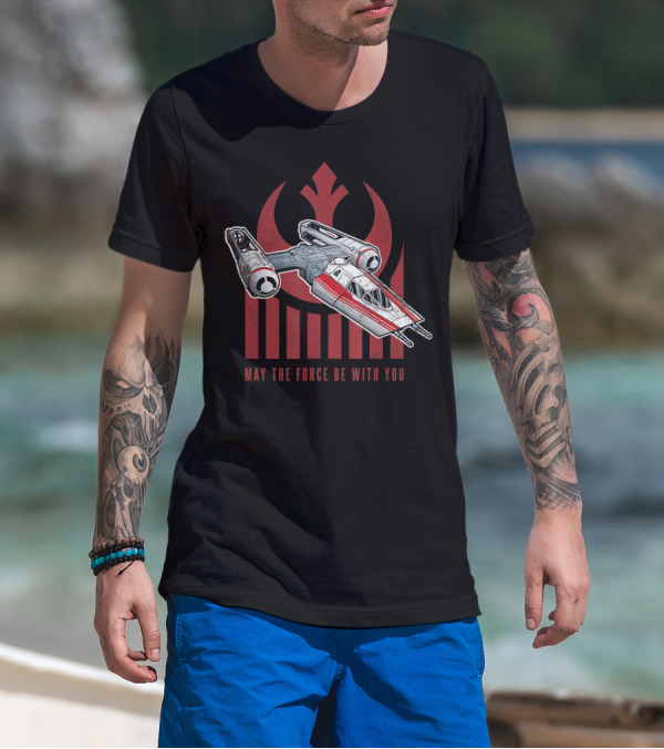Star Wars Rise Of Skywalker Resistance Starfighter May The Force Be With You T-Shirt