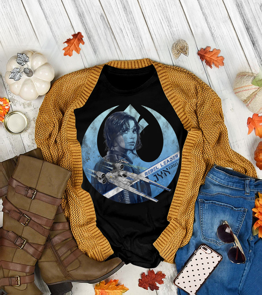 Star Wars Rogue One Jyn Erso Rebel Leader U-Wing Pilot T-Shirt