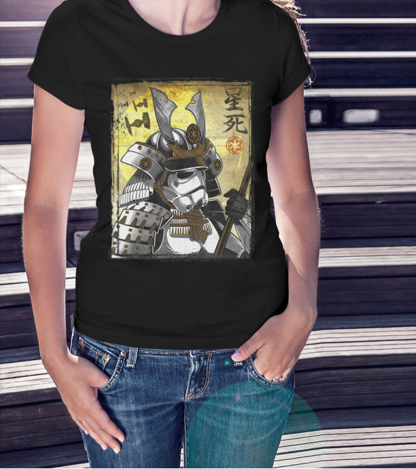 Star Wars Samurai Trooper Kanji Warrior Helmet T-Shirt