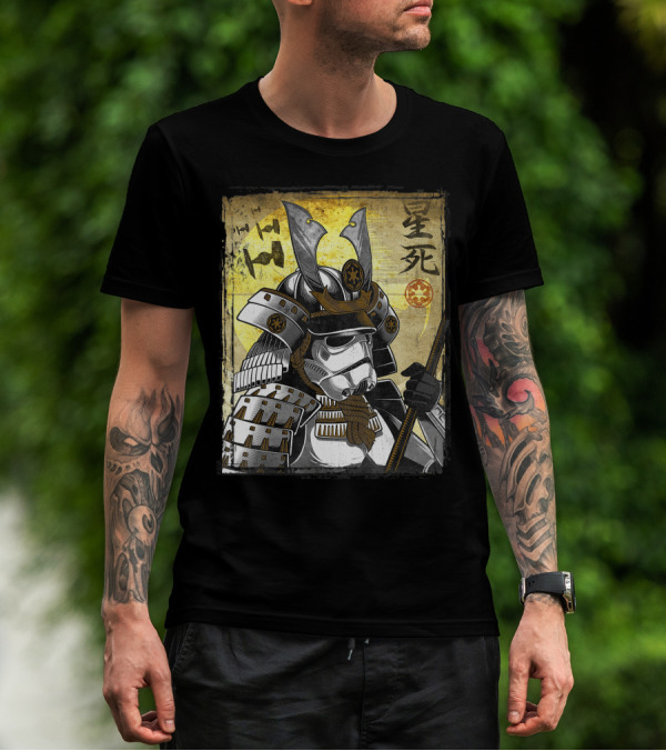 Star Wars Samurai Trooper Kanji Warrior Helmet T-Shirt